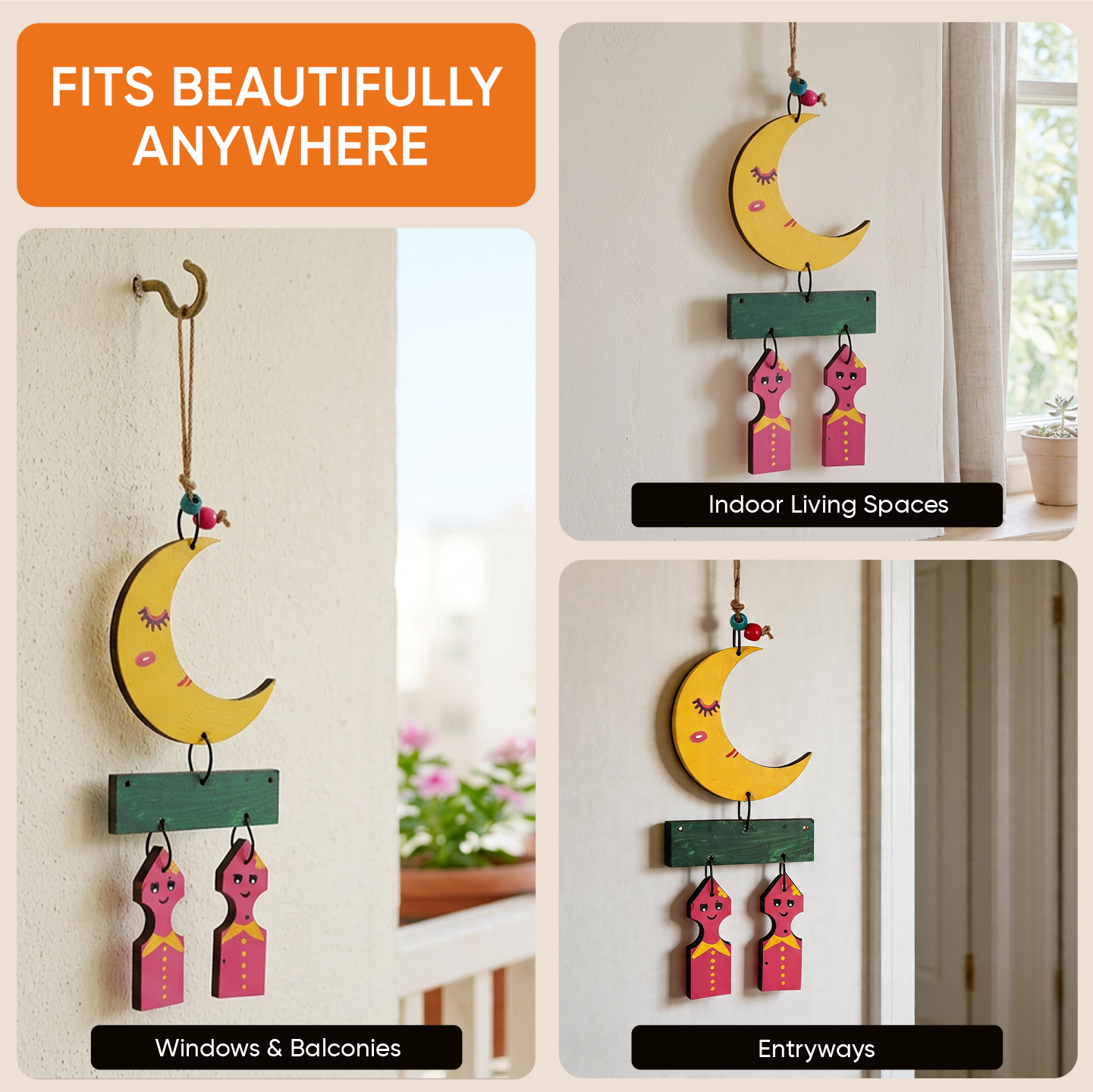Moony Brothers Wind Chimes (15x4.5)