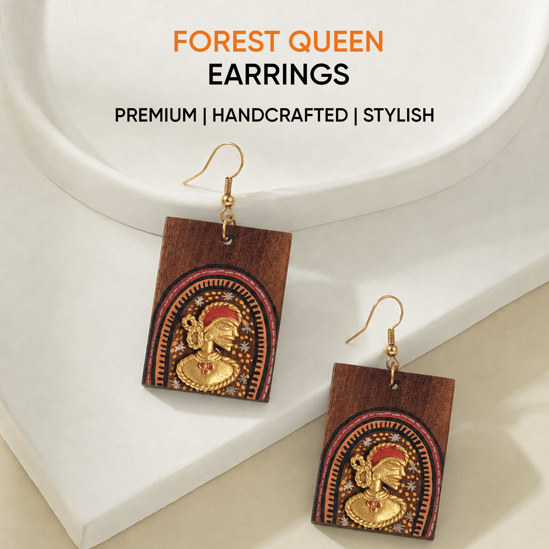 Forest Queen Handcrafted Earrings