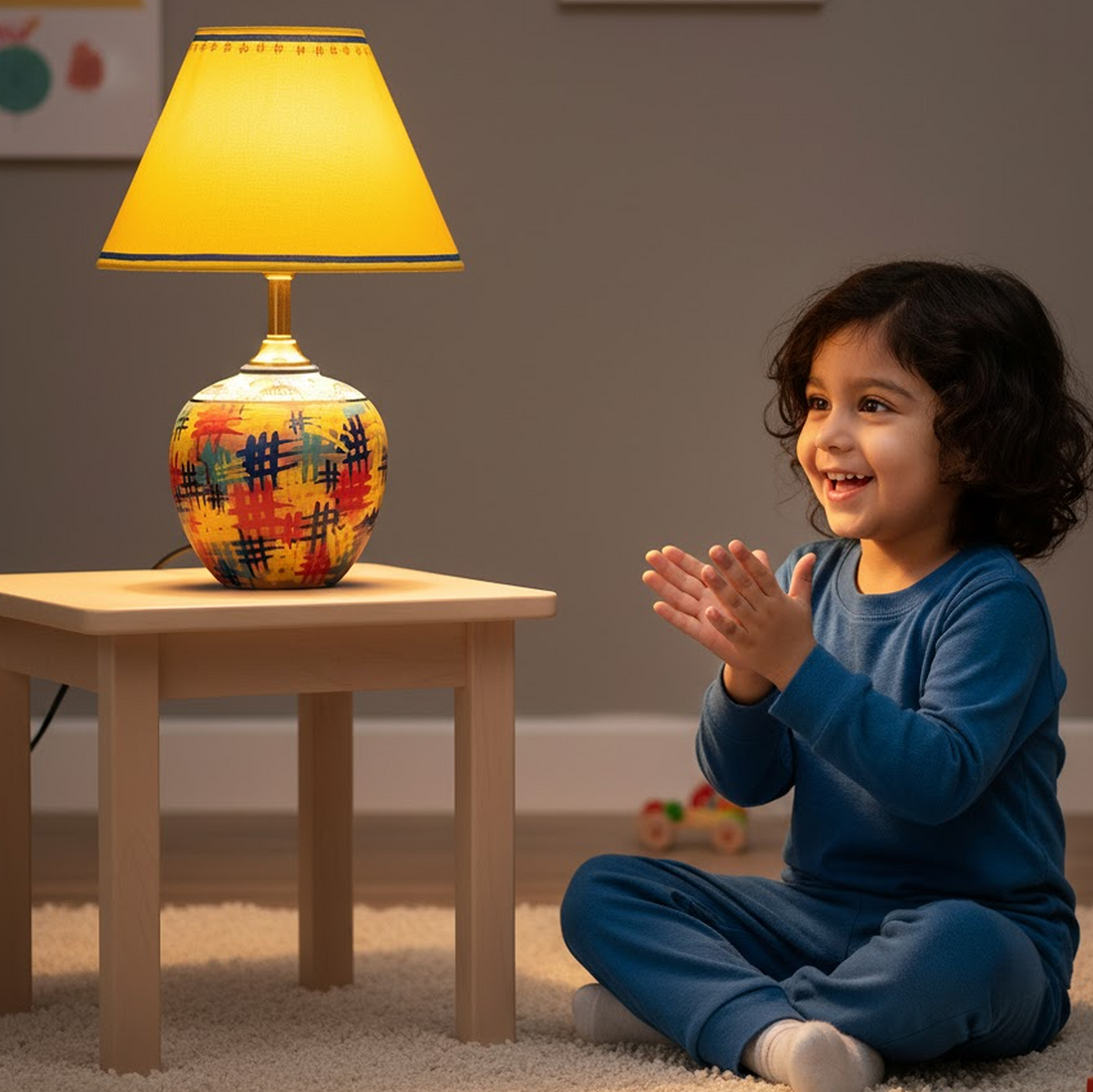 Colour Splash Terracotta Table Lamp (8x12)