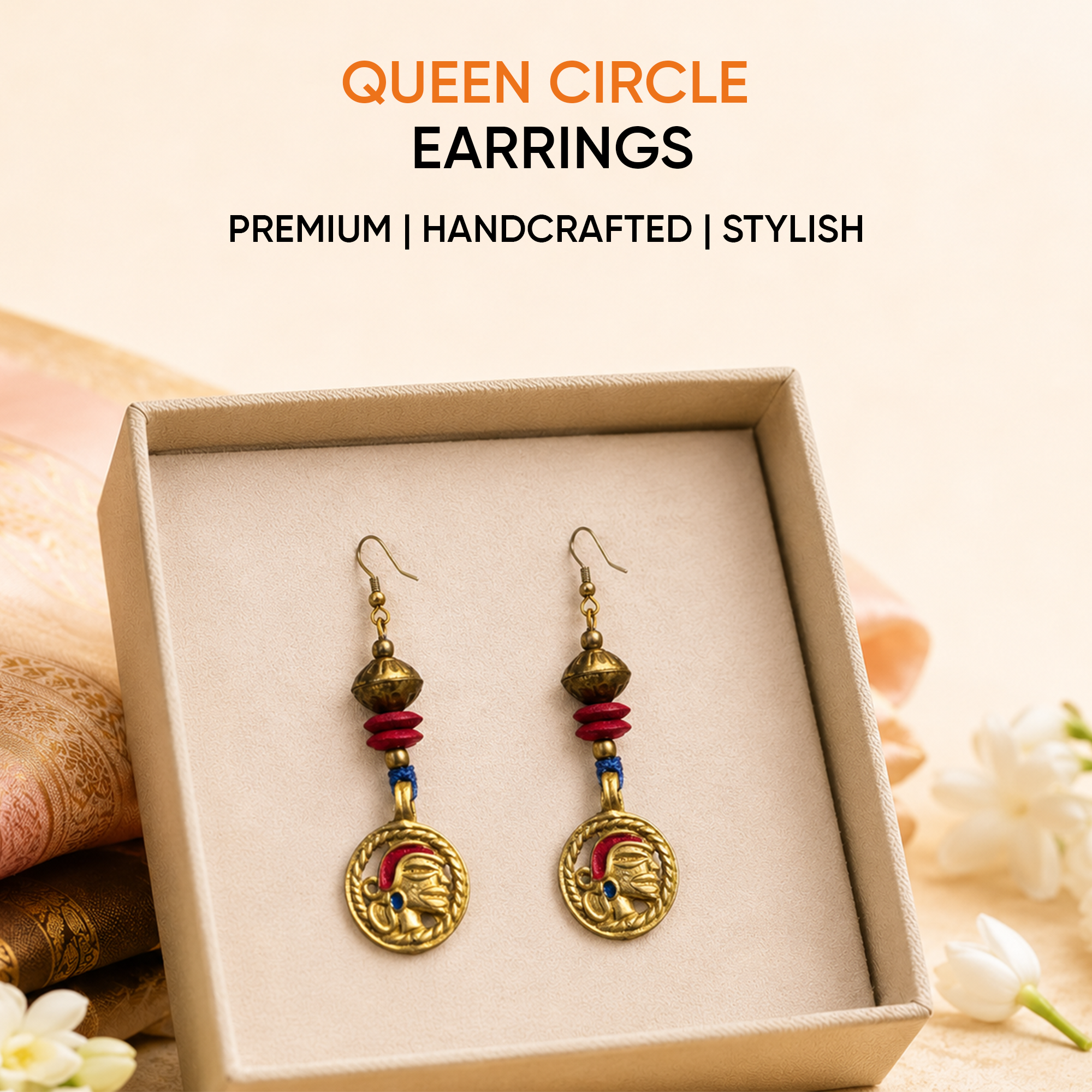 The Queens Circle Handcrafted Tribal Earrings