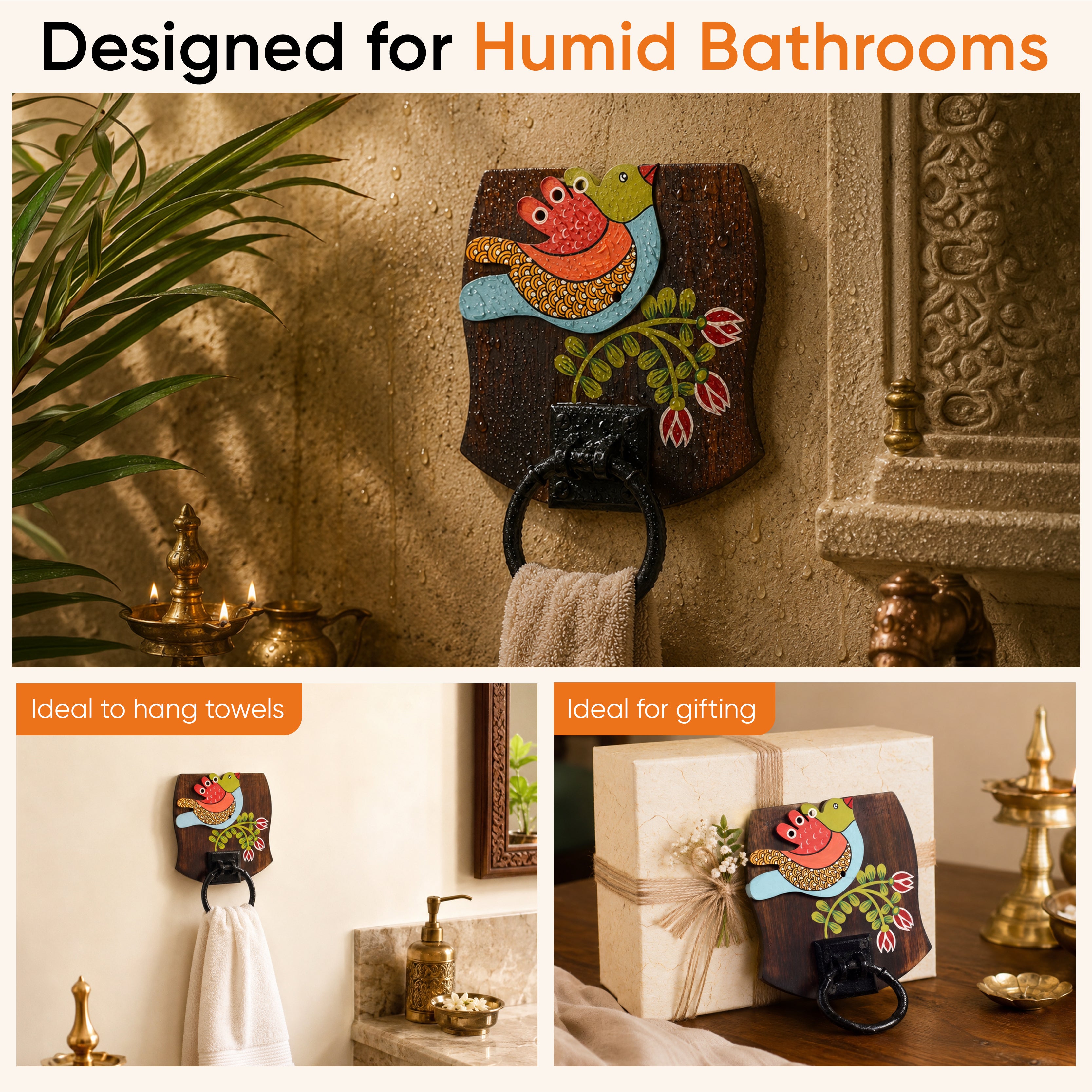 Maina Bath Towel Hanger