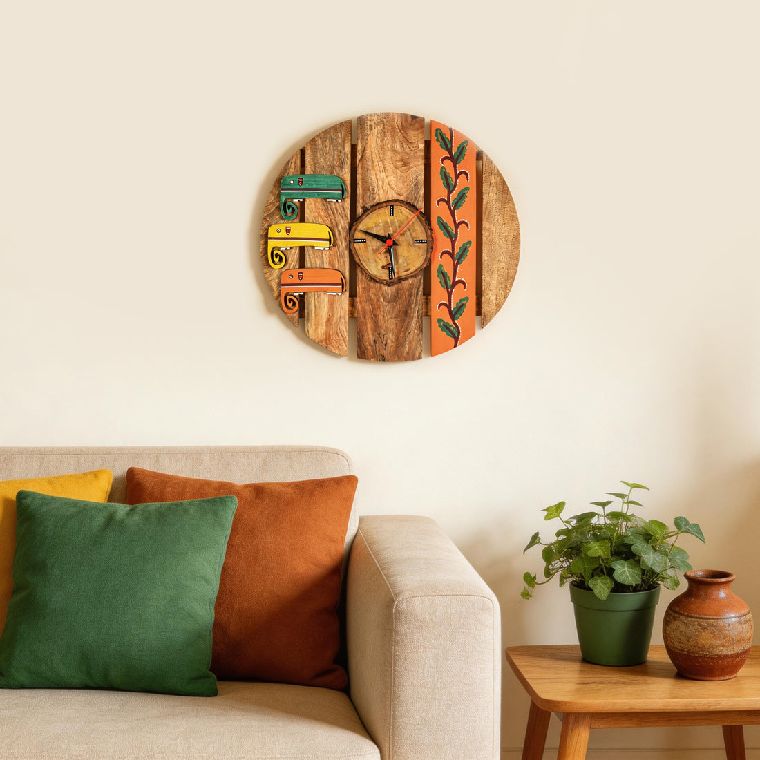 Majestic Elephants Wall Clock (12x1x12)