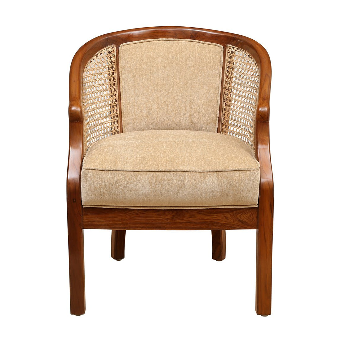 Dura Barrel Single Chair With Cane Work (23x23x32)