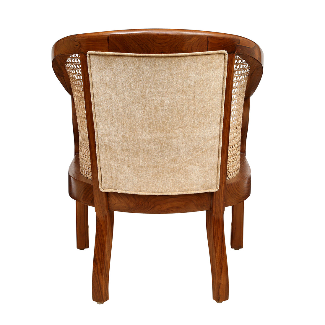 Dura Barrel Single Chair With Cane Work (23x23x32)