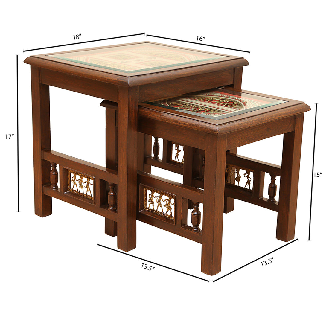 Myna Nest Of Table - Set of 2 (16x18x17/13x13x16)