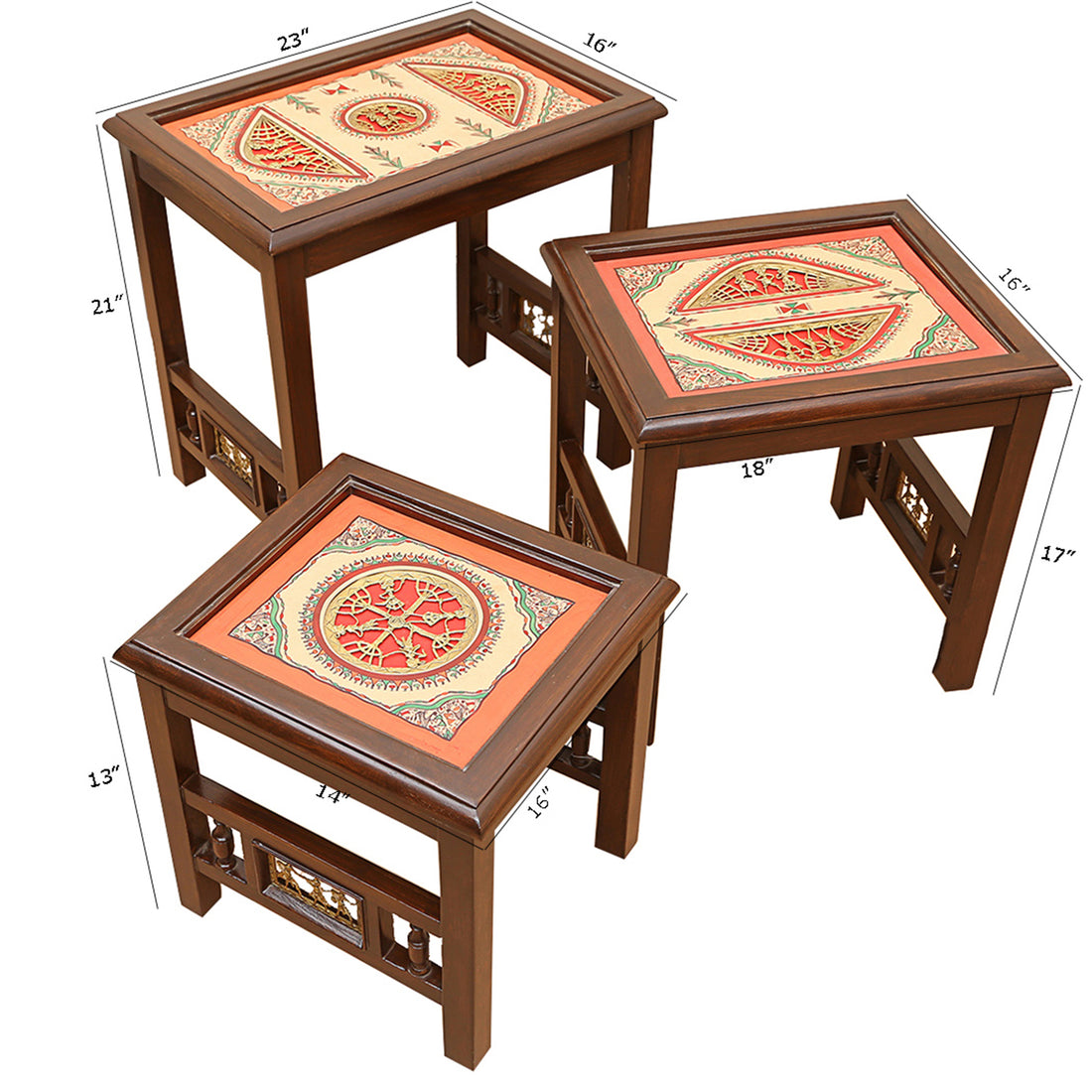 Manor Nest Of Table - Set of 3 (23x16x21/18x16x17/16x14x13)