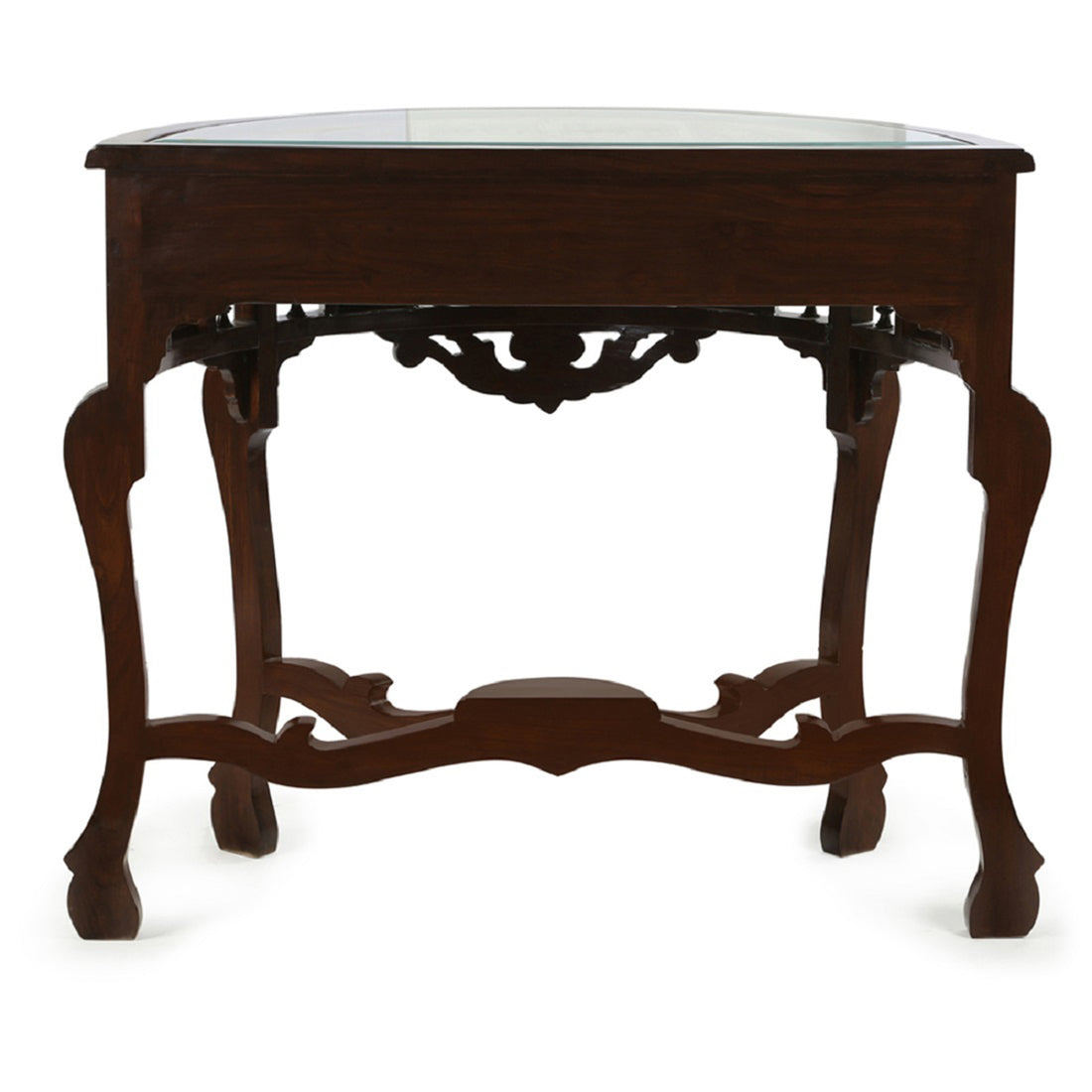 Awadh Console Table in Teakwood with Walnut Finish (36x18x30)