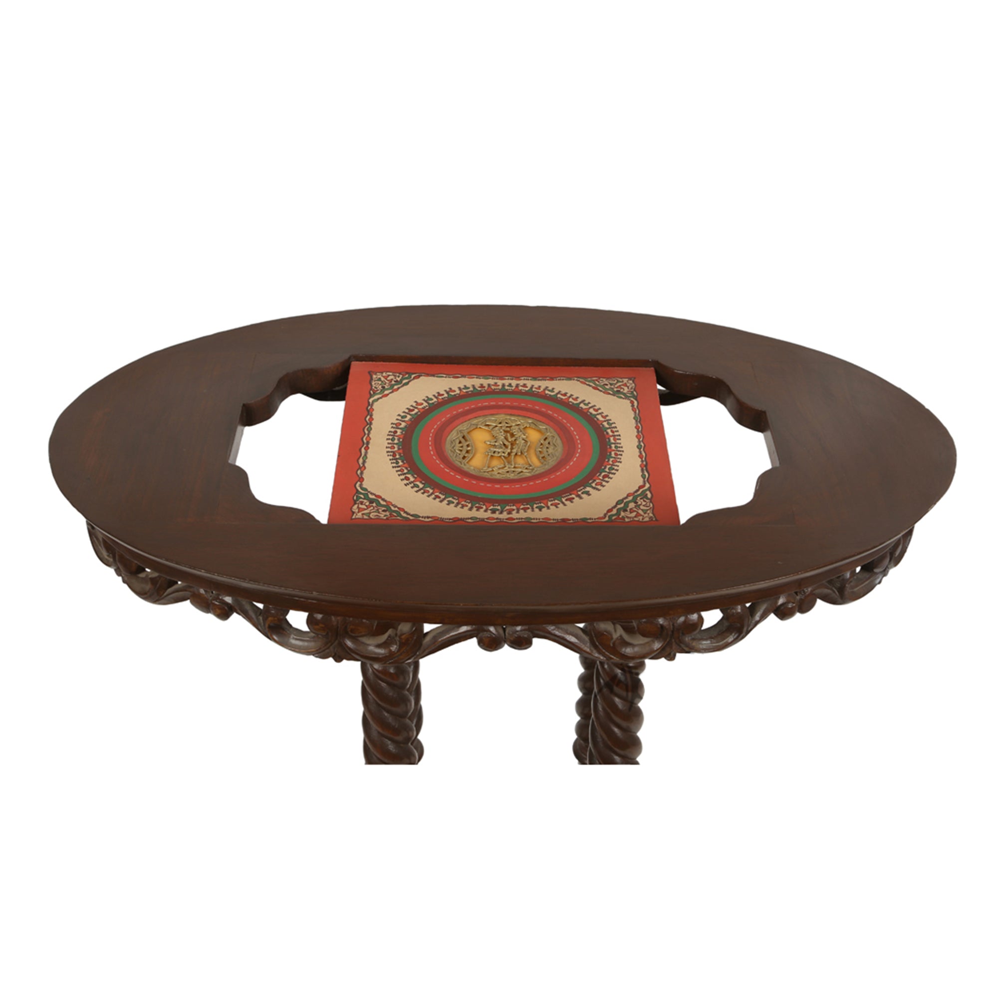 Roho Console Table in Teakwood with Walnut Finish (28x16x30)