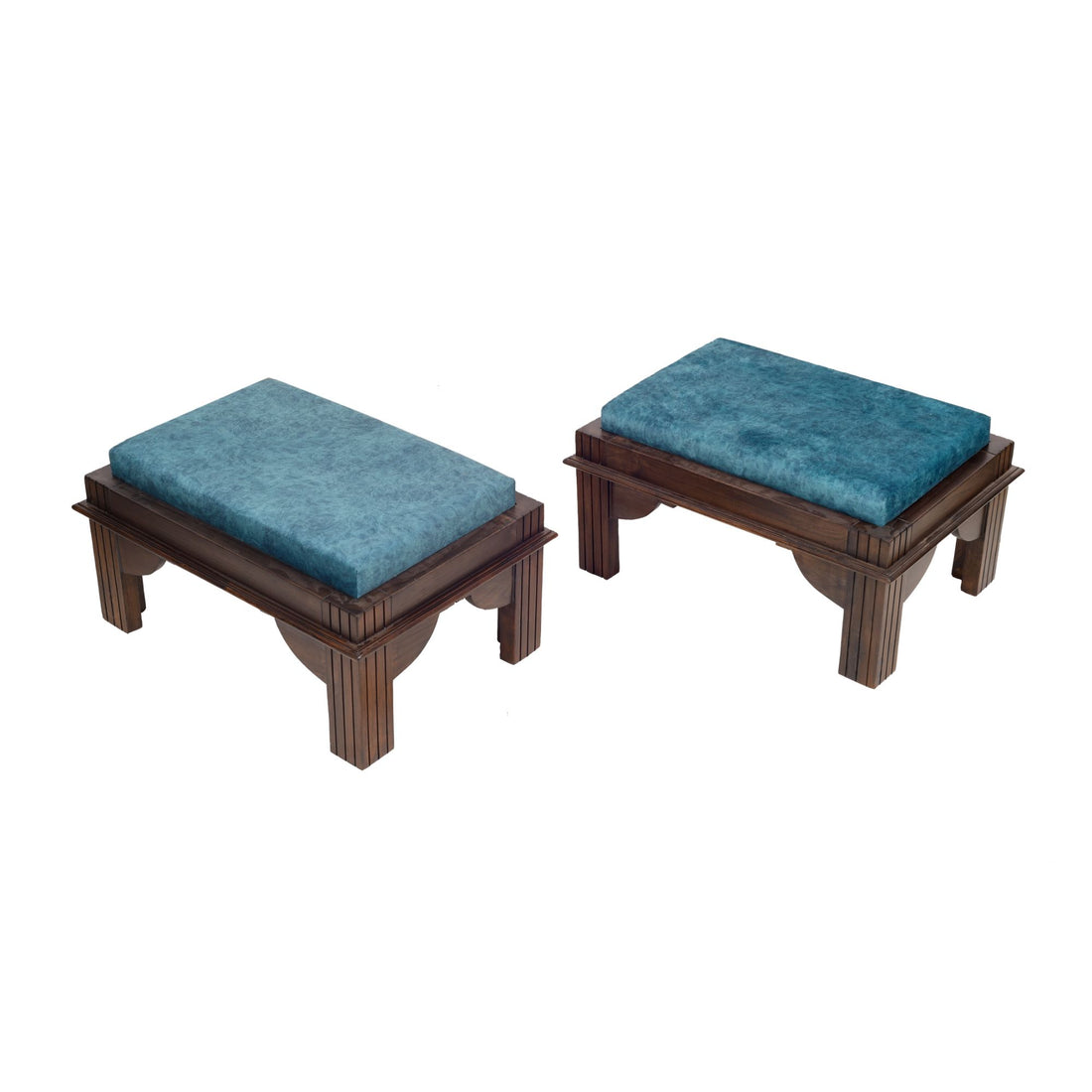 Samara 2 Seater Coffee Table Set in Teakwood with Walnut Finish