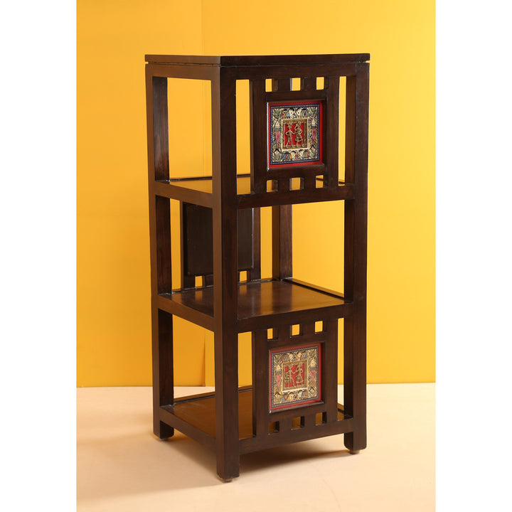 Kindle Magazine Stand in Teakwood with Walnut Finish (15x14x36)