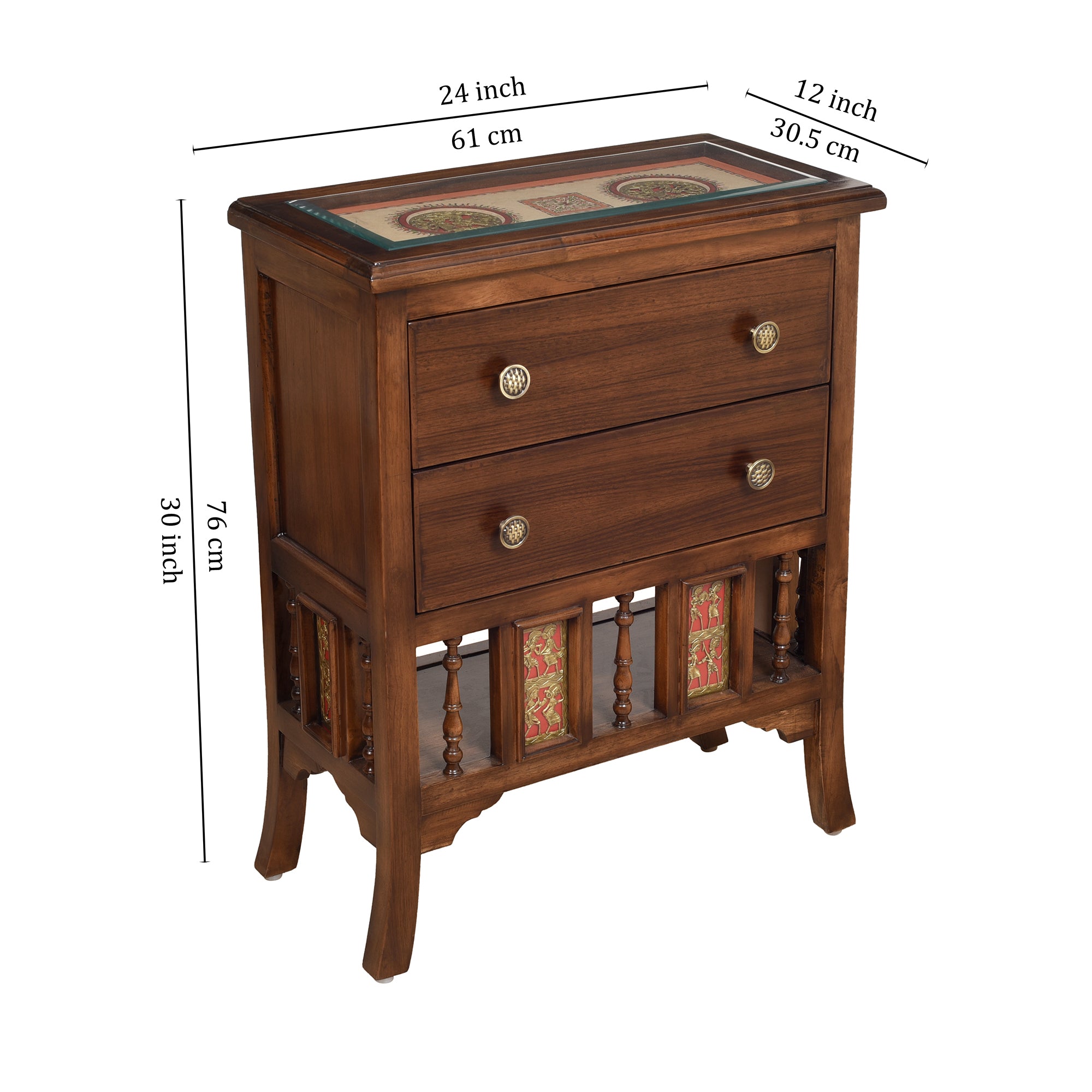 Faber-I Sideboard in Teakwood with Walnut Finish