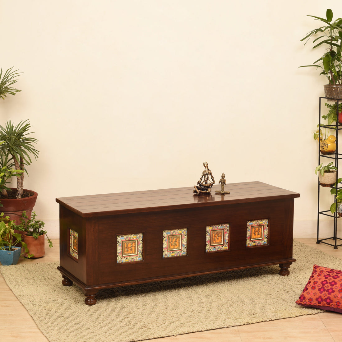 Faria Sideboard in Teakwood with Walnut Finish