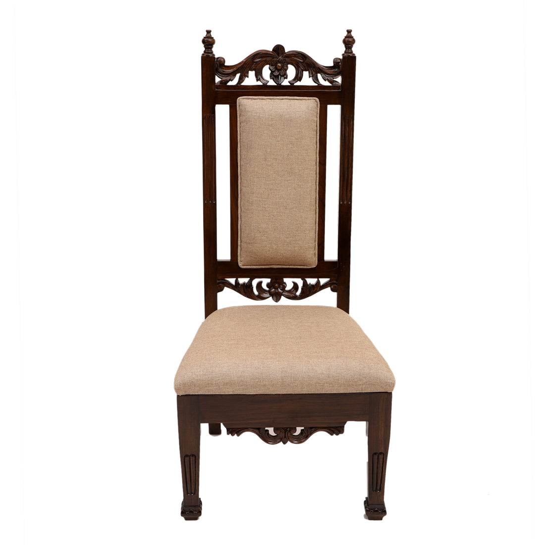 Soha Chair in Premium Teakwood in Walnut Finish (21x22x48)