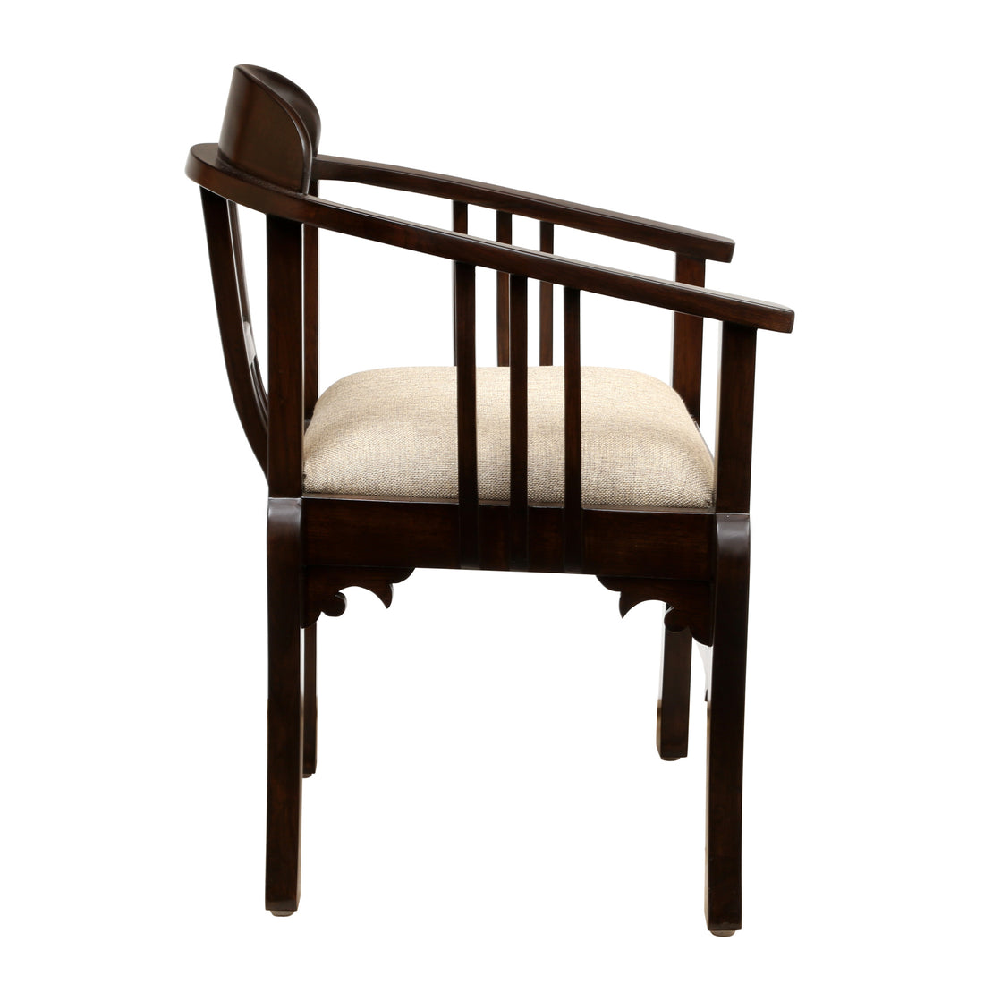 Espa Armchair in Premium Teakwood Walnut Finish