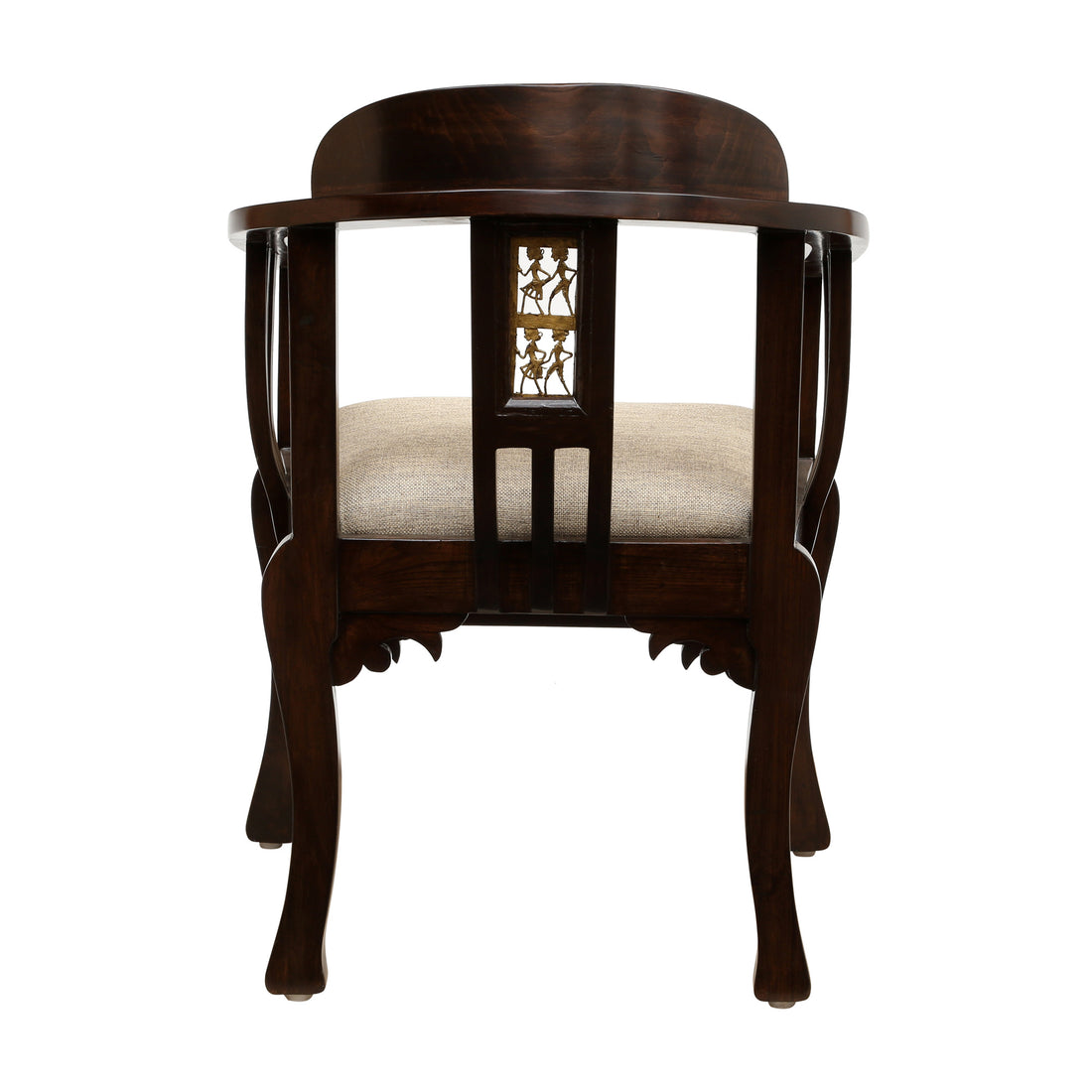 Espa Armchair in Premium Teakwood Walnut Finish