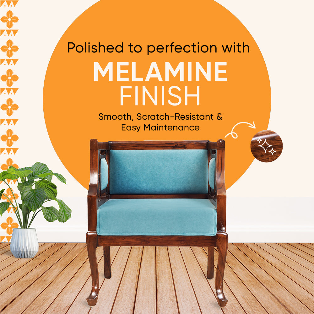 Sumona Single Seater Teak Wood Sofa