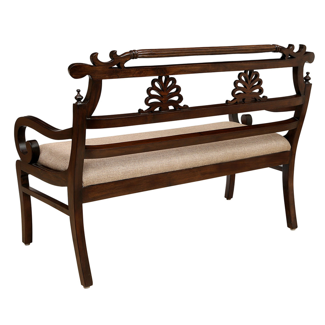 Marigold Bench Chair Two Seater In Teak Wood (48x21x34)