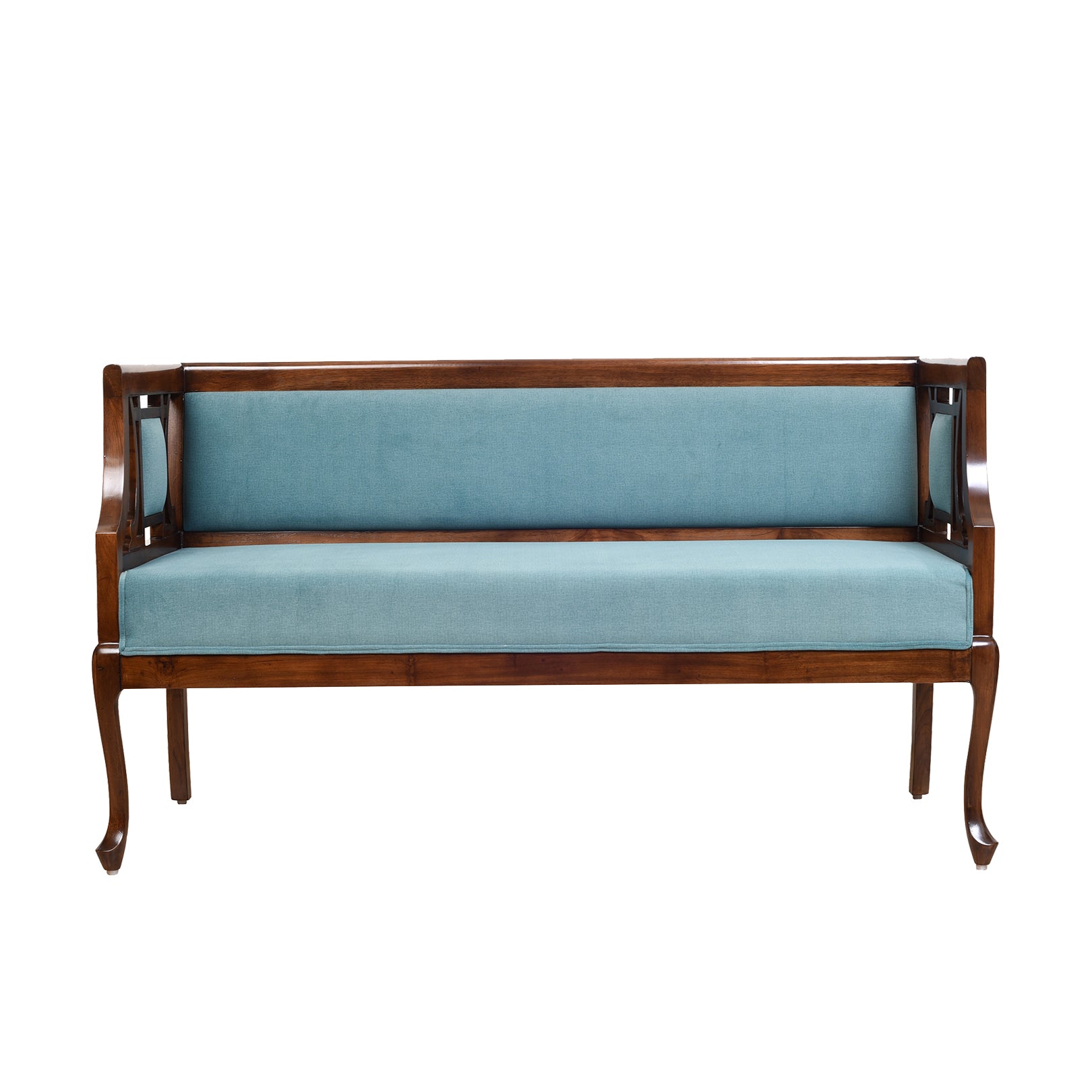 Sumona Two Seater Teak Wood Sofa (48x24x30)