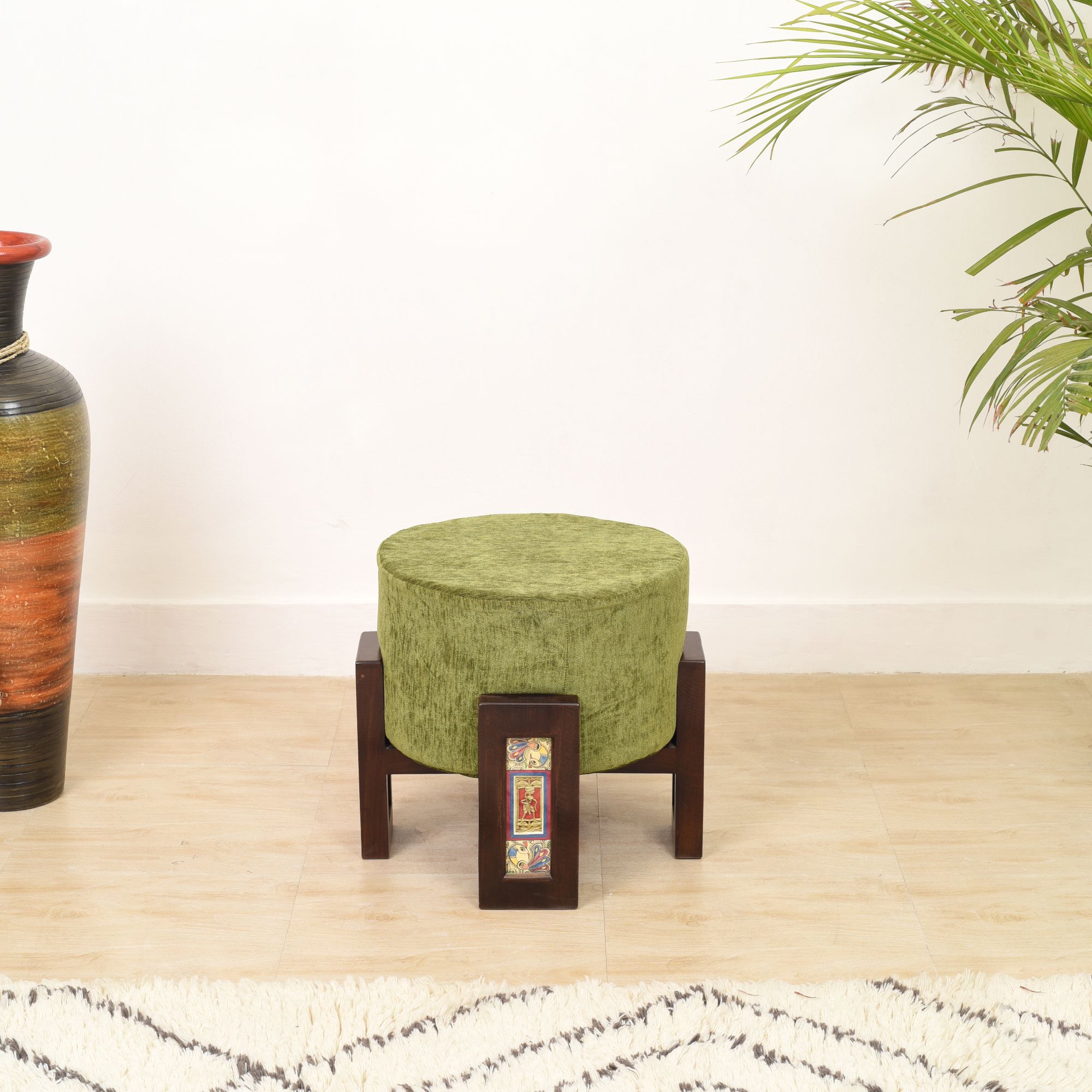 Teak Treasures Pouffe