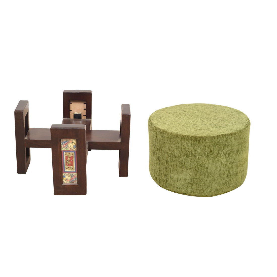 Teak Treasures Pouffe