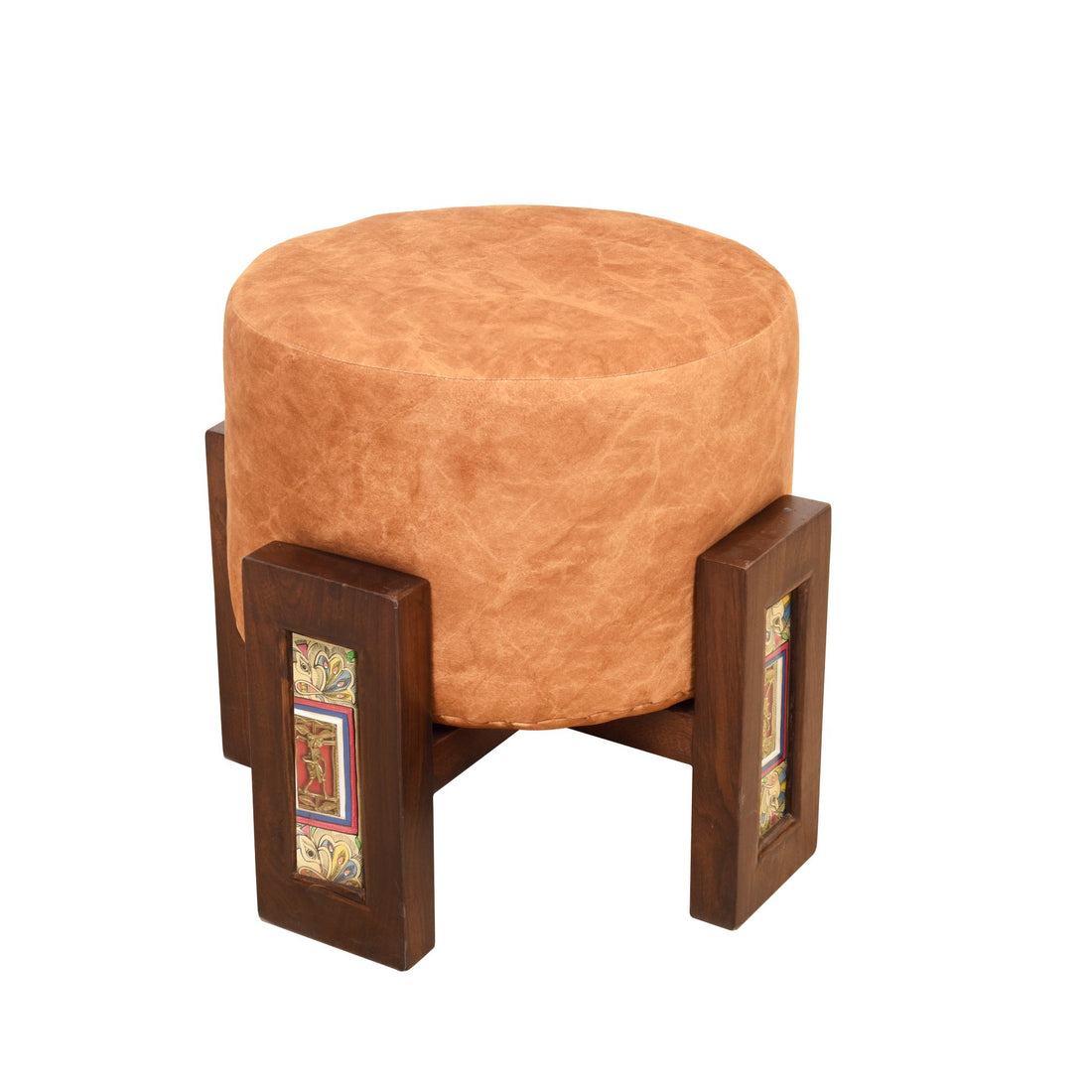 Suede Splendor Pouffe