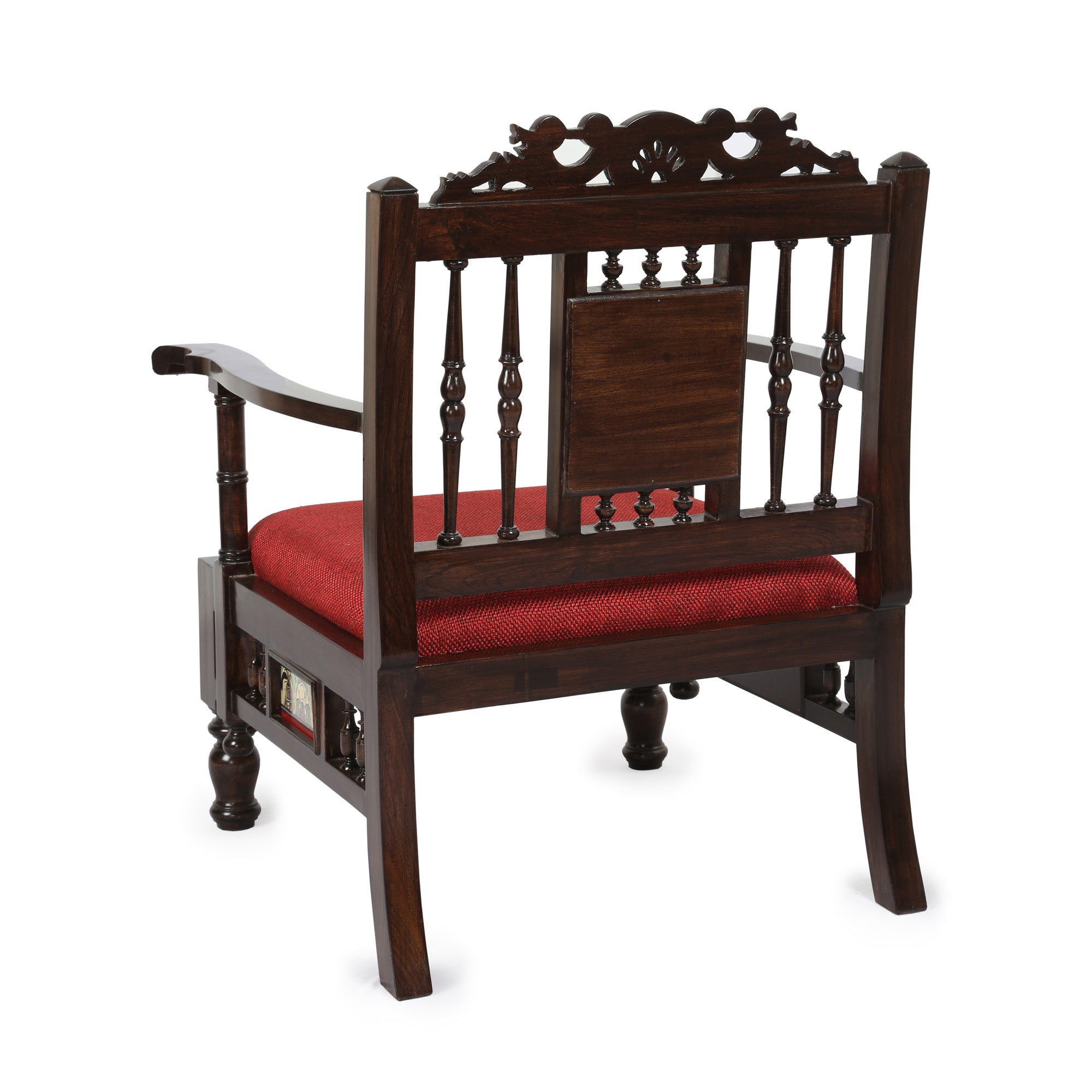 Riviera Low Rise Single Seater Sofa in Teakwood with Walnut Finish (27x25x31)