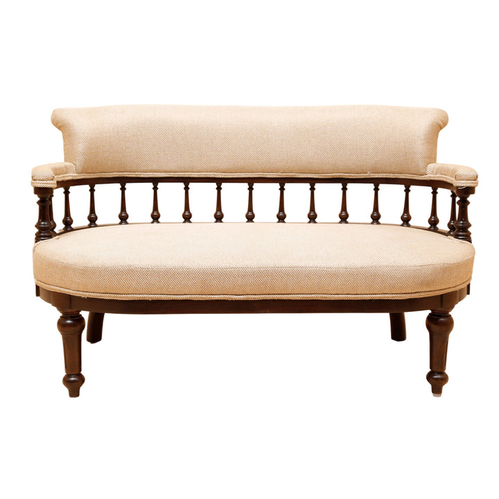 Moda 2 Seater Sofa in Teakwood with Walnut Finish (48x24x30)