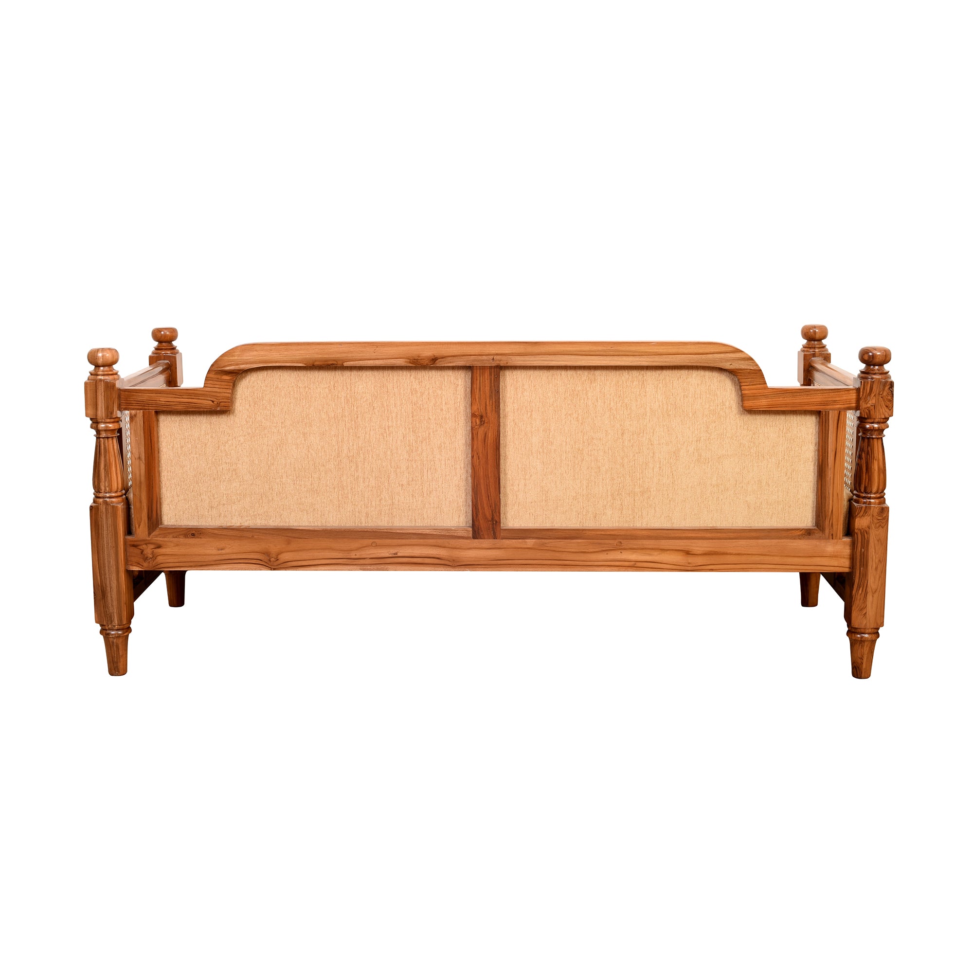 Orchid-III Three Seater Sofa with Cane Work