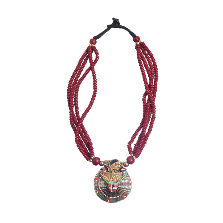 Nomad'S Treasure Trove Lariat Handcrafted Ethnic Necklace