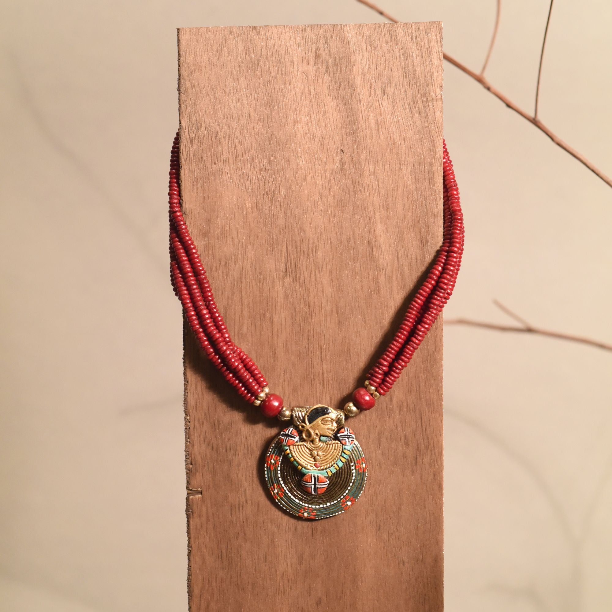 Nomad'S Treasure Trove Lariat Handcrafted Ethnic Necklace