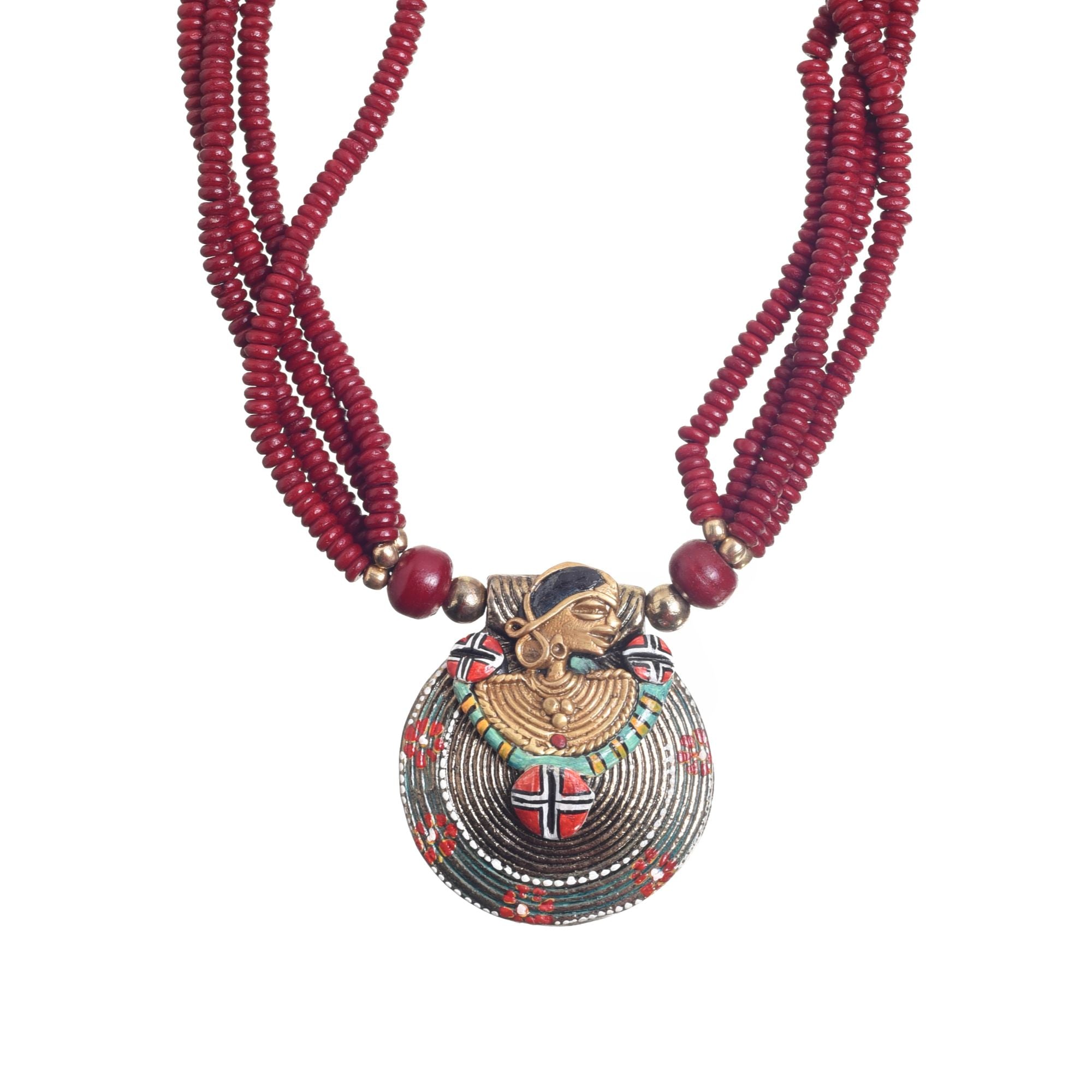 Nomad'S Treasure Trove Lariat Handcrafted Ethnic Necklace