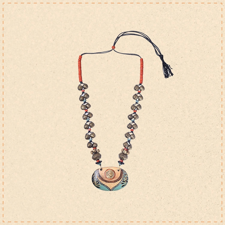 Azure Blossom Charm Necklace