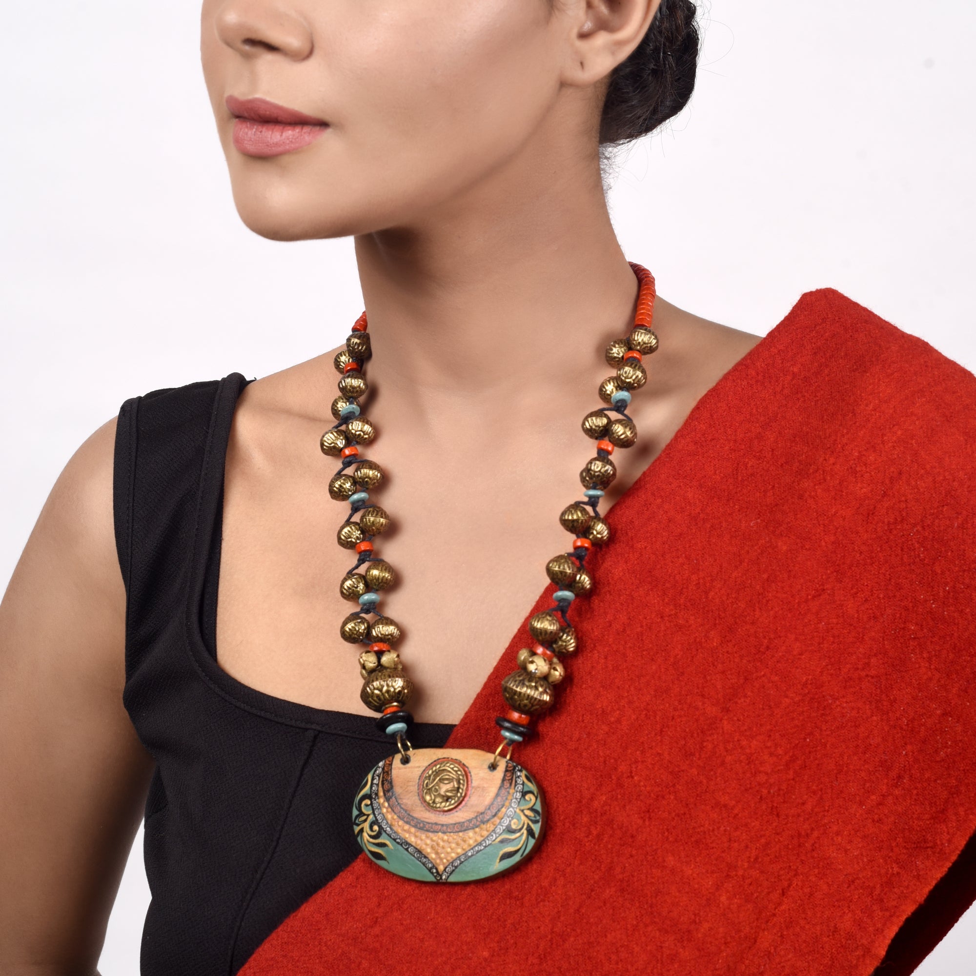 Azure Blossom Charm Necklace