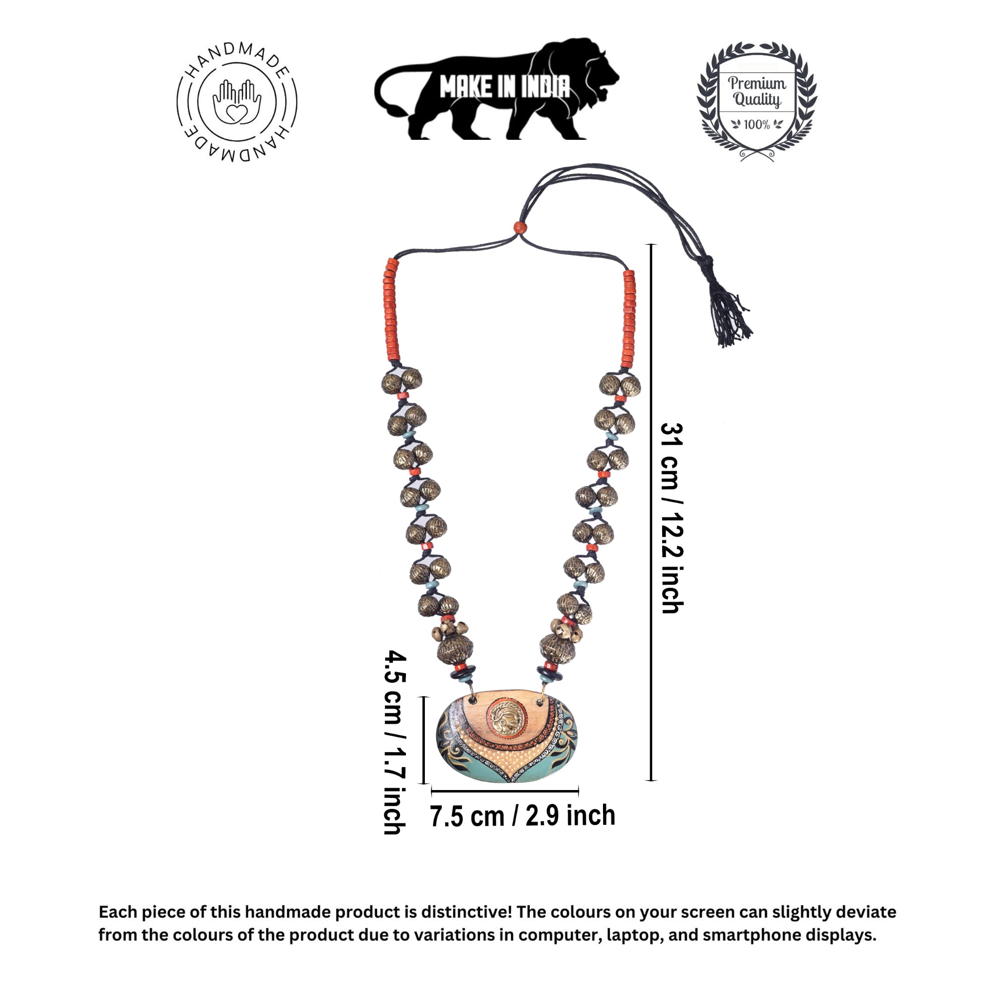 Azure Blossom Charm Necklace