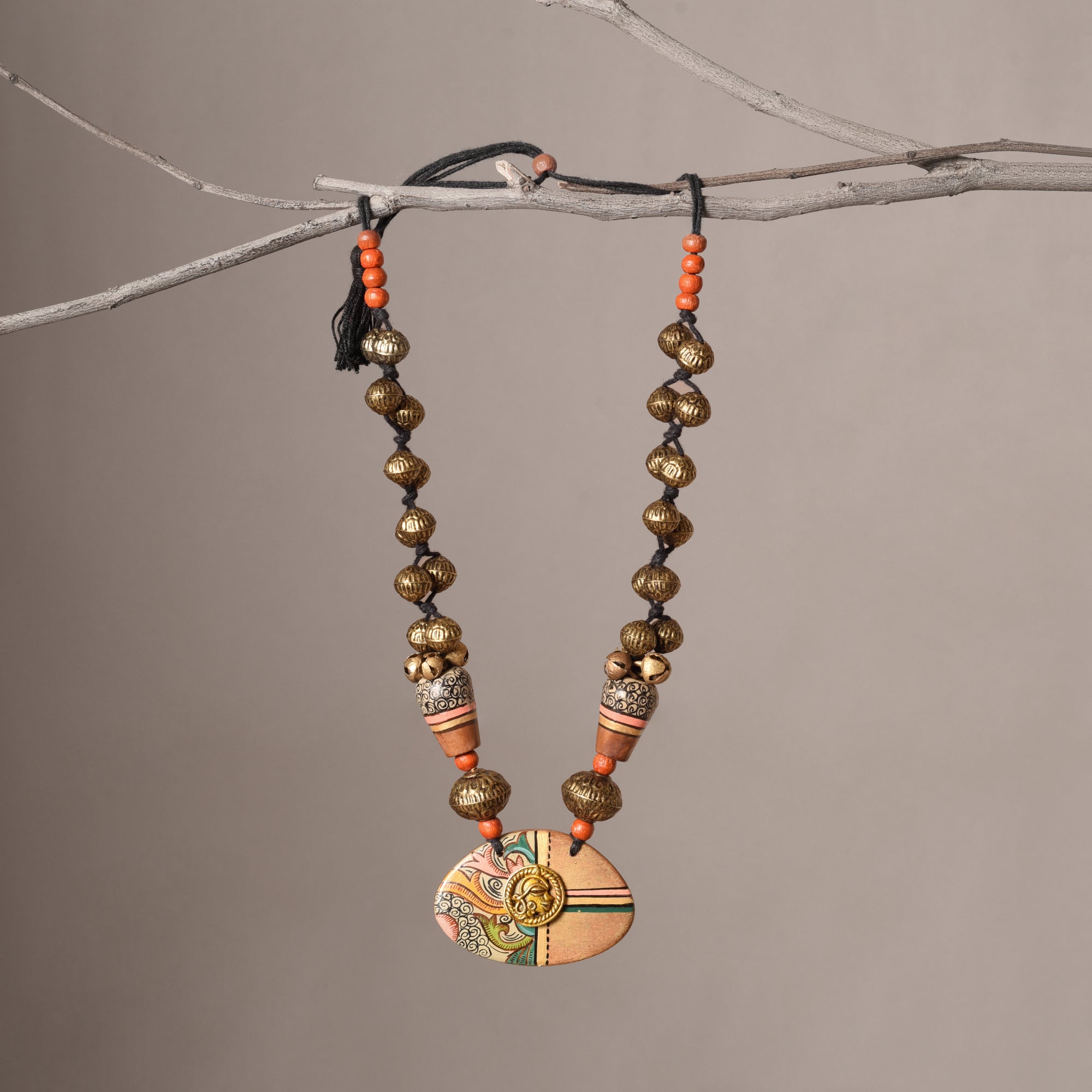 Blossom Brass Charm Necklace