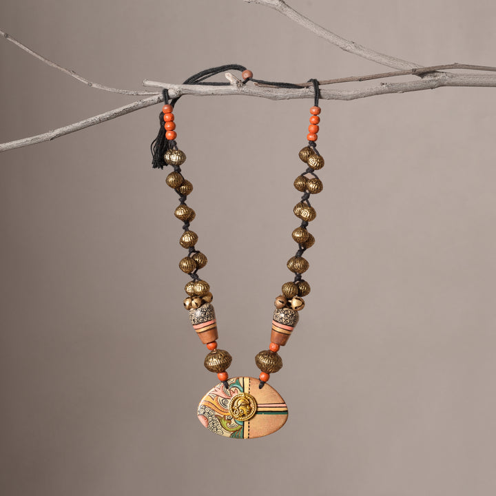 Blossom Brass Charm Necklace