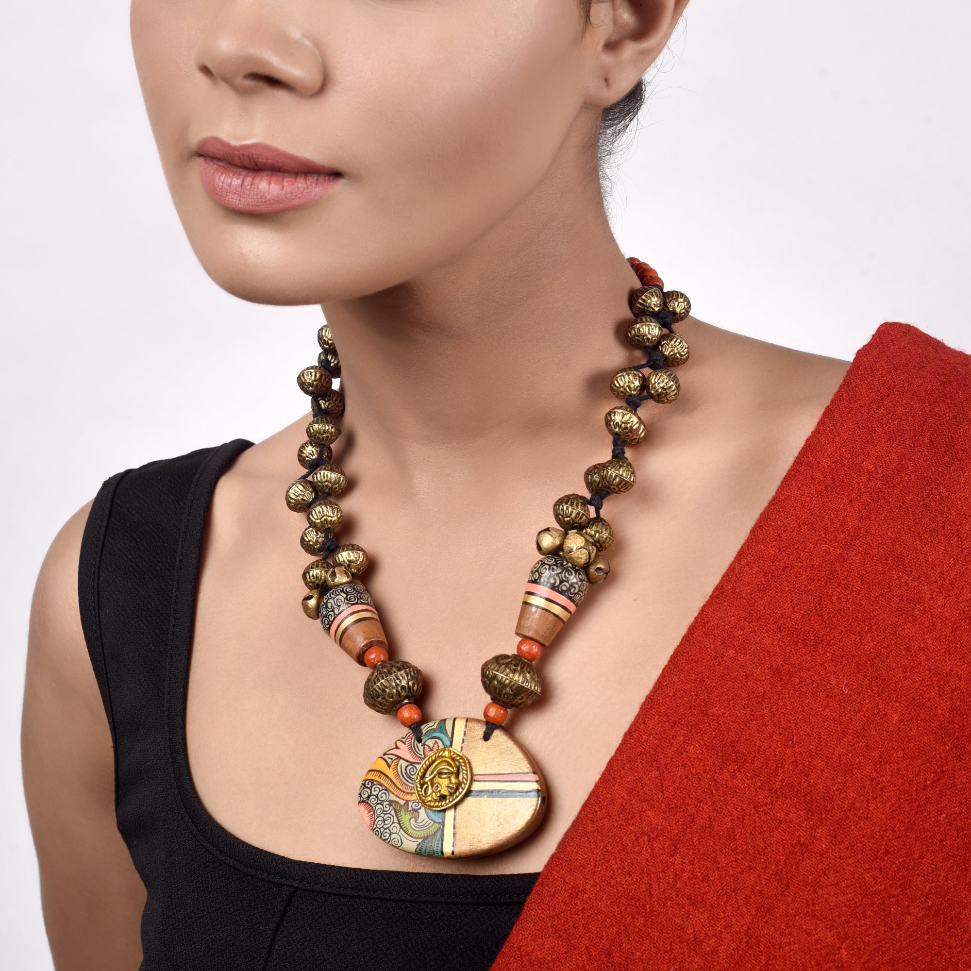 Blossom Brass Charm Necklace