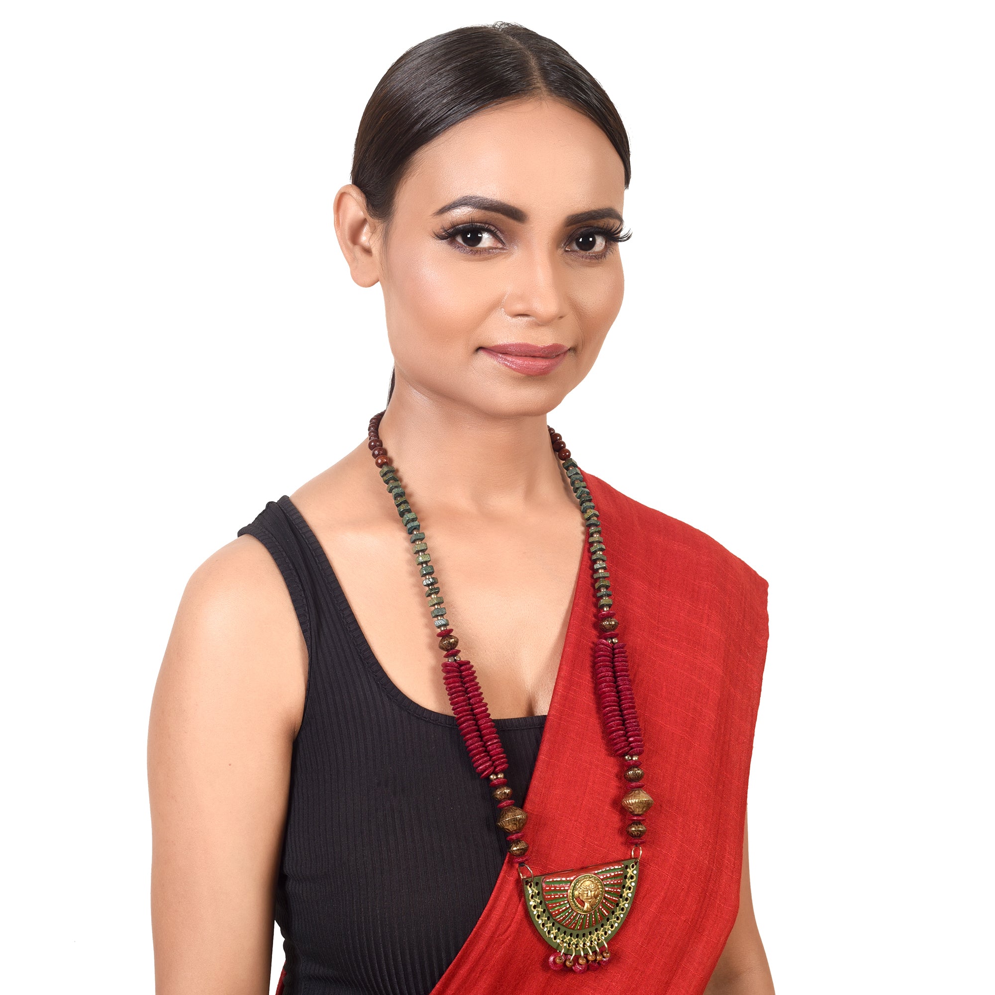 The Princess Aura' Handcrafted Tribal Dhokra Necklace
