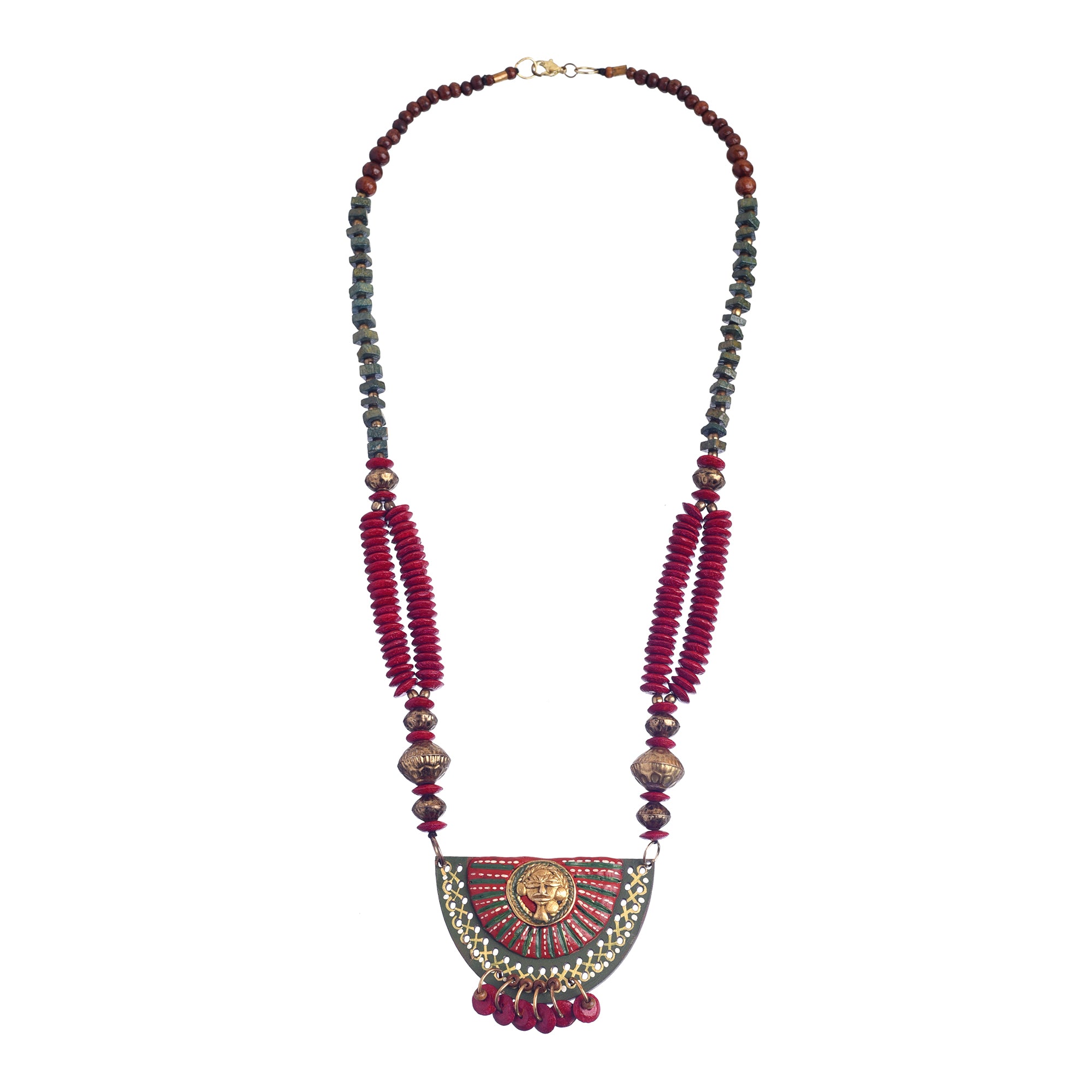 The Princess Aura' Handcrafted Tribal Dhokra Necklace