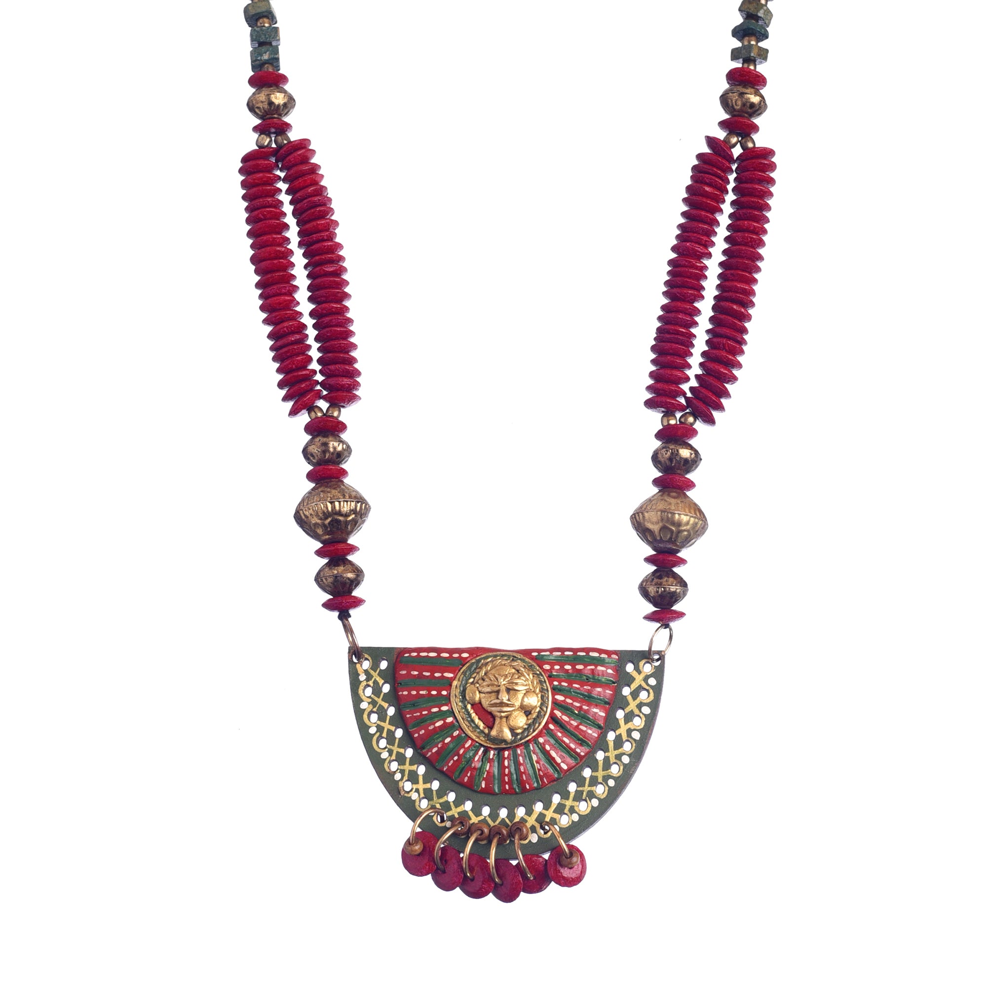 The Princess Aura' Handcrafted Tribal Dhokra Necklace