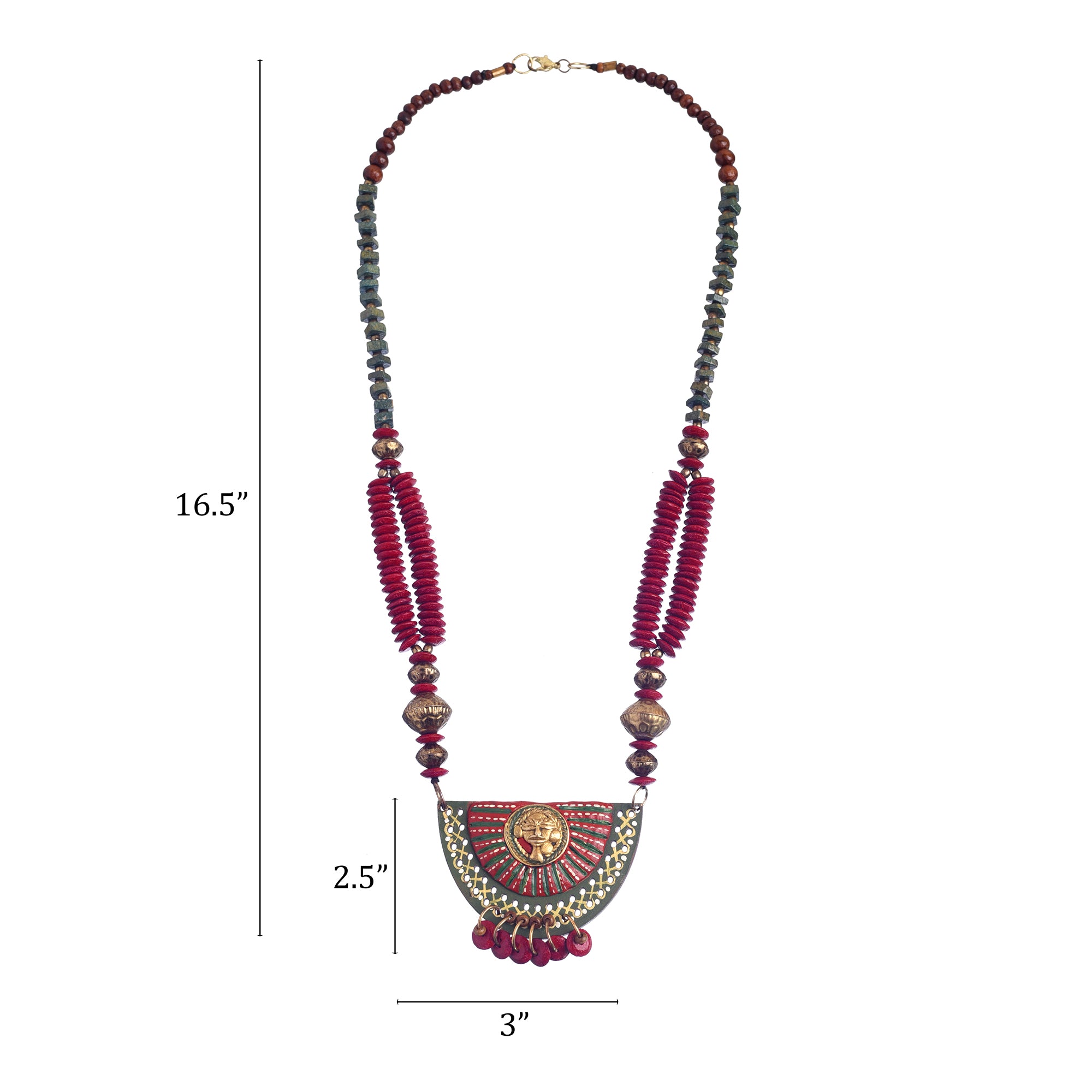 The Princess Aura' Handcrafted Tribal Dhokra Necklace