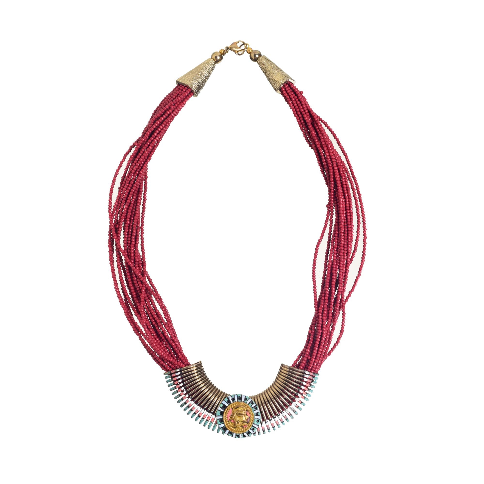 Enchanted Forest Handcrafted Ethnic Necklace