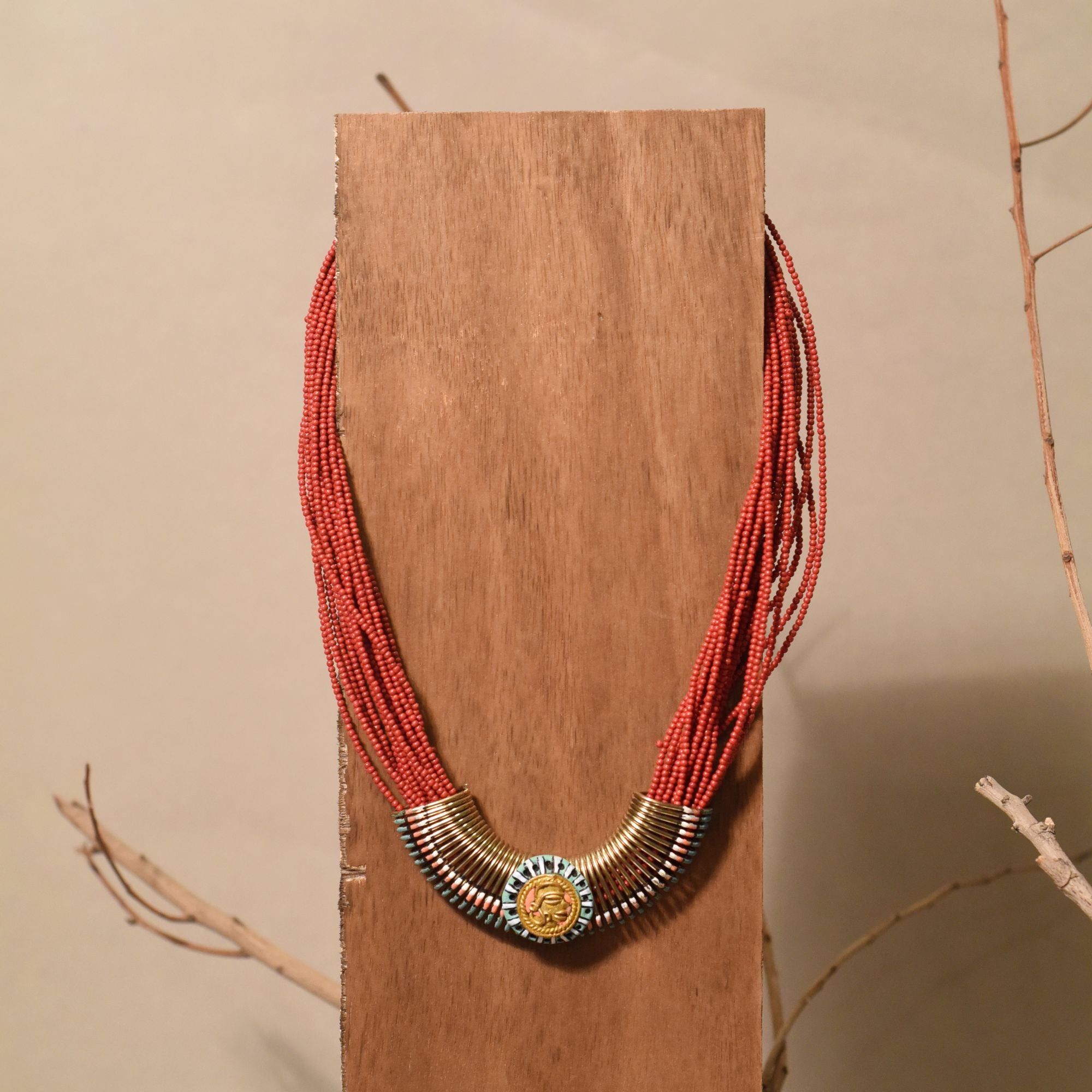Enchanted Forest Handcrafted Ethnic Necklace