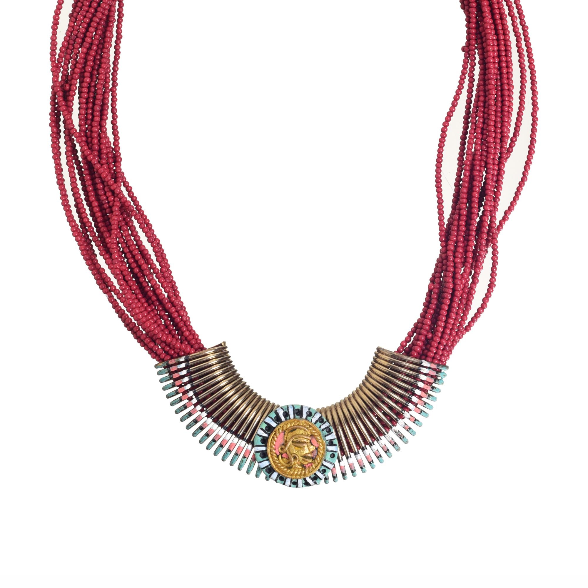 Enchanted Forest Handcrafted Ethnic Necklace