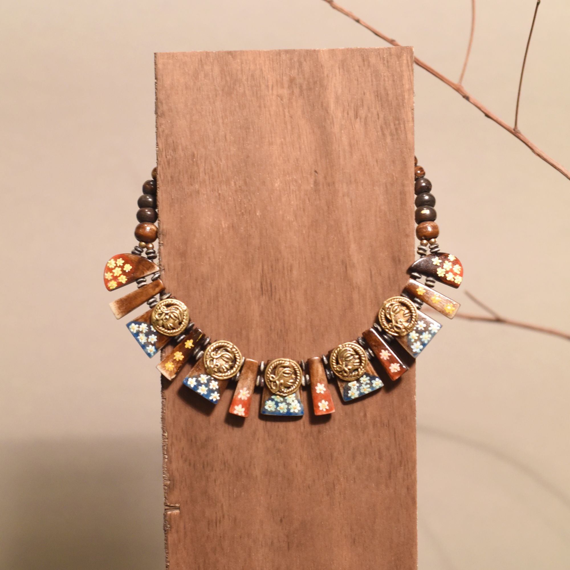 Boho Wanderlust Tassel Necklace Handcrafted Ethnic Necklace