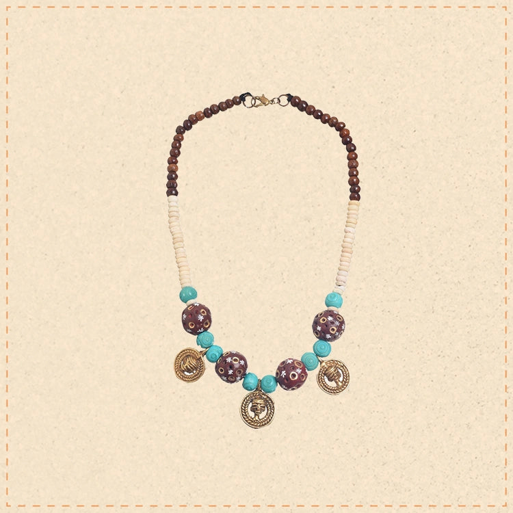 Nomadic Fusion Collar Handcrafted Ethnic Necklace