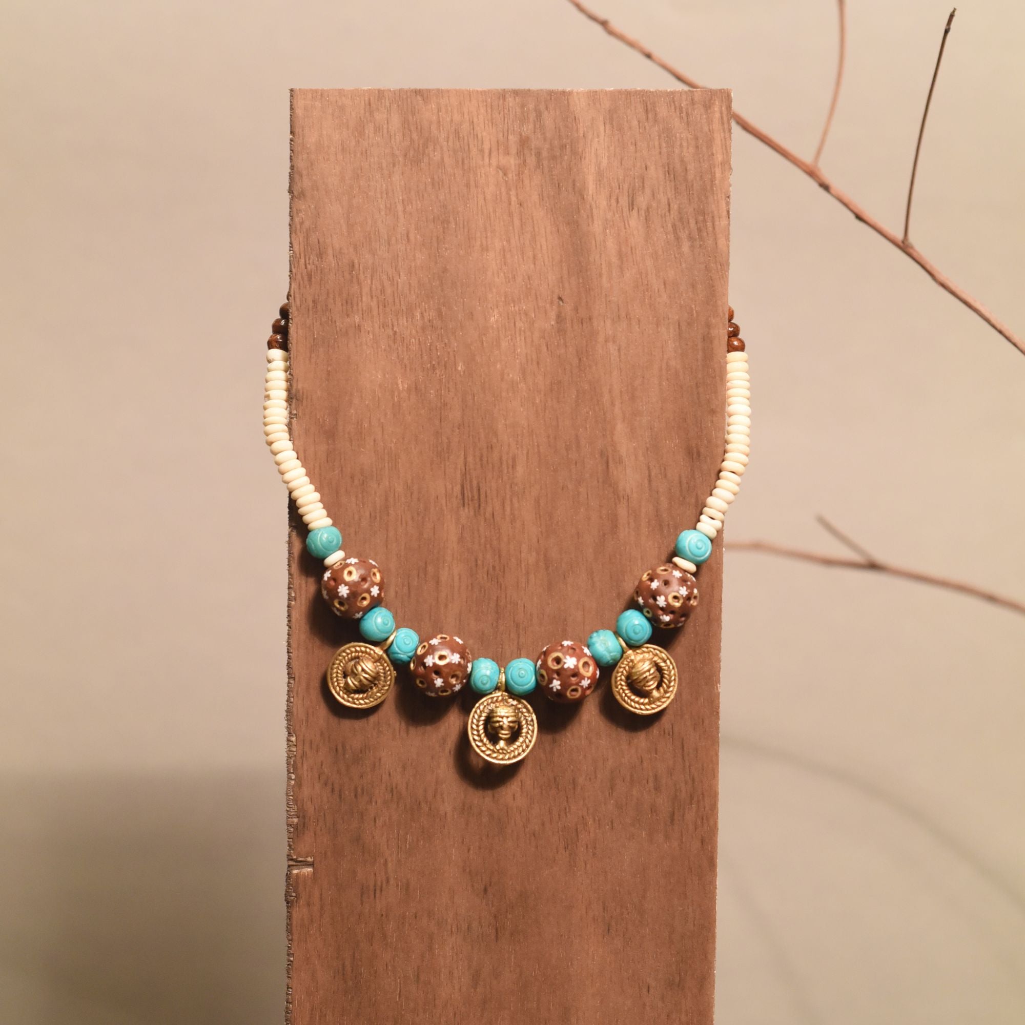 Nomadic Fusion Collar Handcrafted Ethnic Necklace