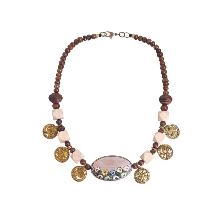 Whimsical Wildflower Lariat Handcrafted Ethnic Necklace