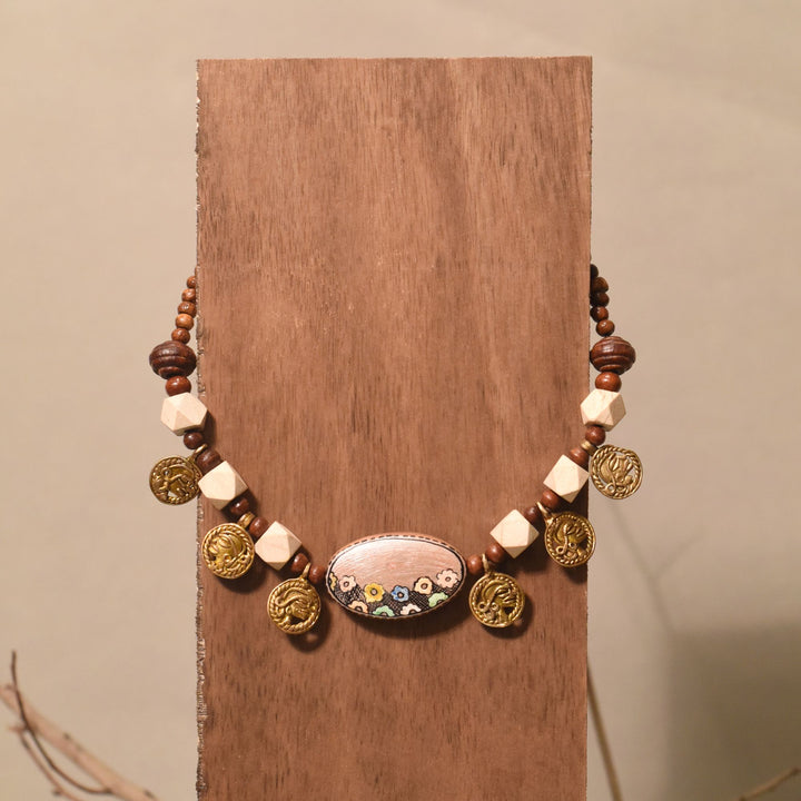 Whimsical Wildflower Lariat Handcrafted Ethnic Necklace