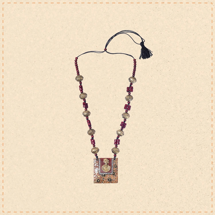 Royal Blossom Brass Necklace
